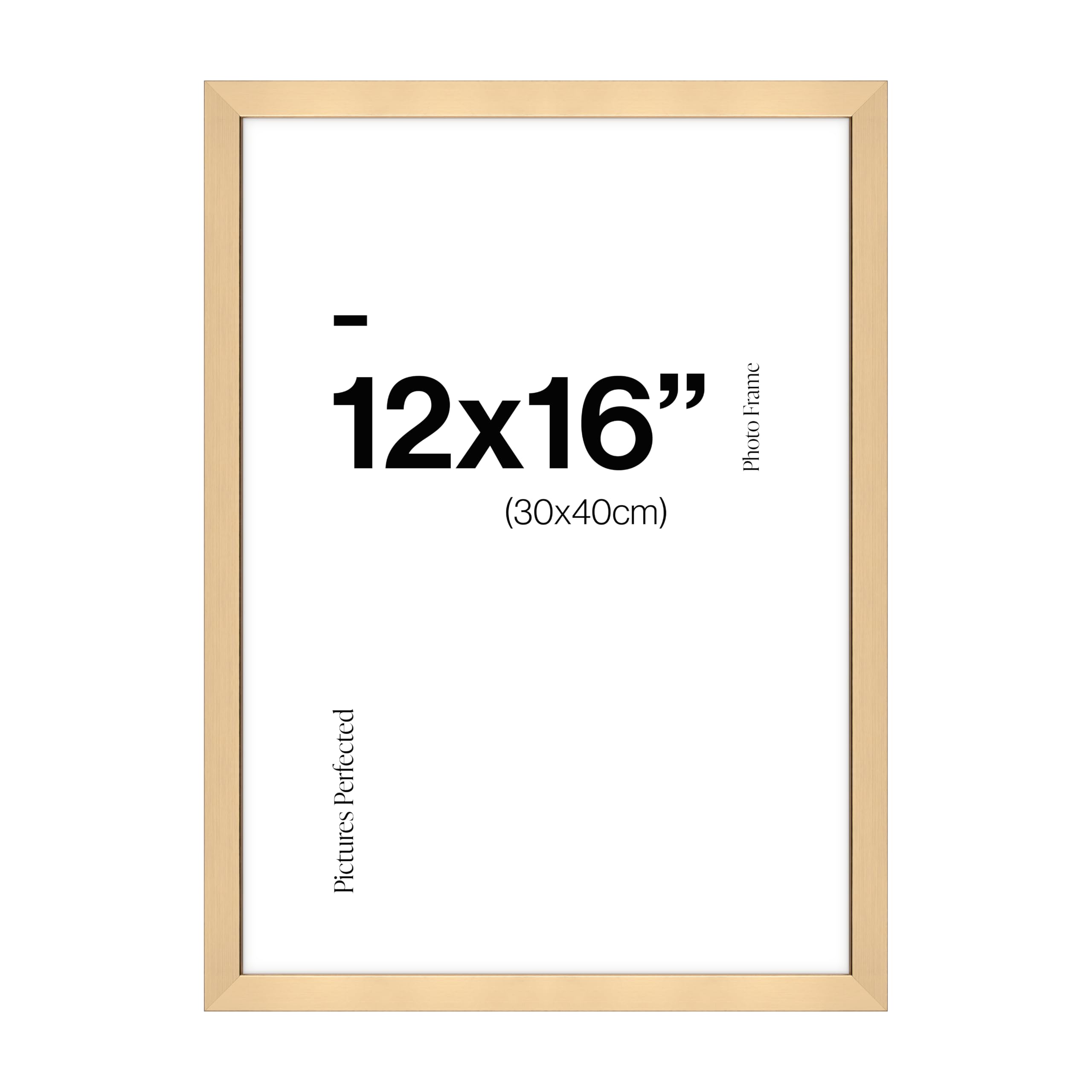 Contemporary Gold 12x16 Wooden Photo Frame for 12x16 Photos or Pictures