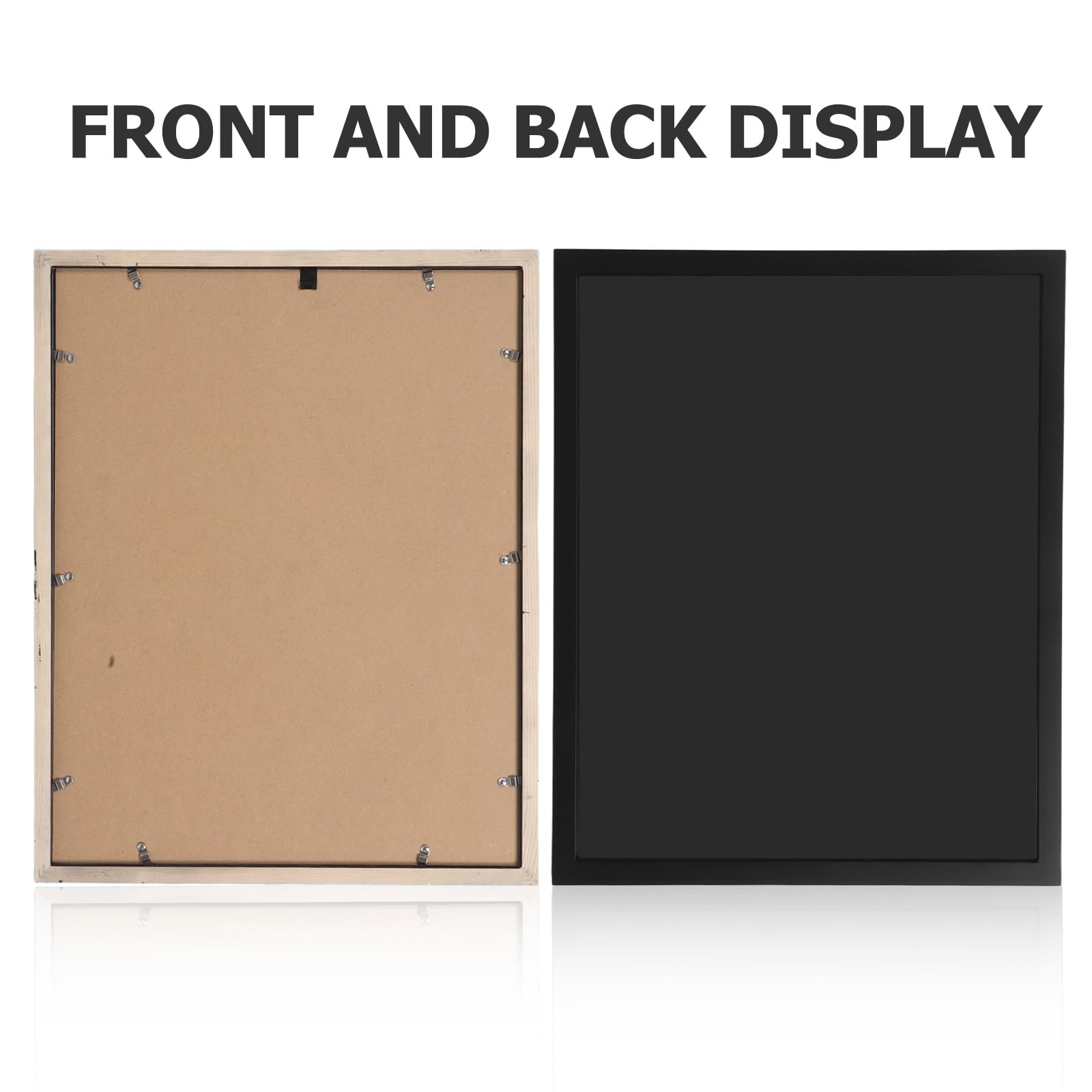 INOOMP Marco de Exhibición de Uniforme de Fútbol en Madera Negra Protección UV y Espacio Amplio para Decoración Deportiva Hogar