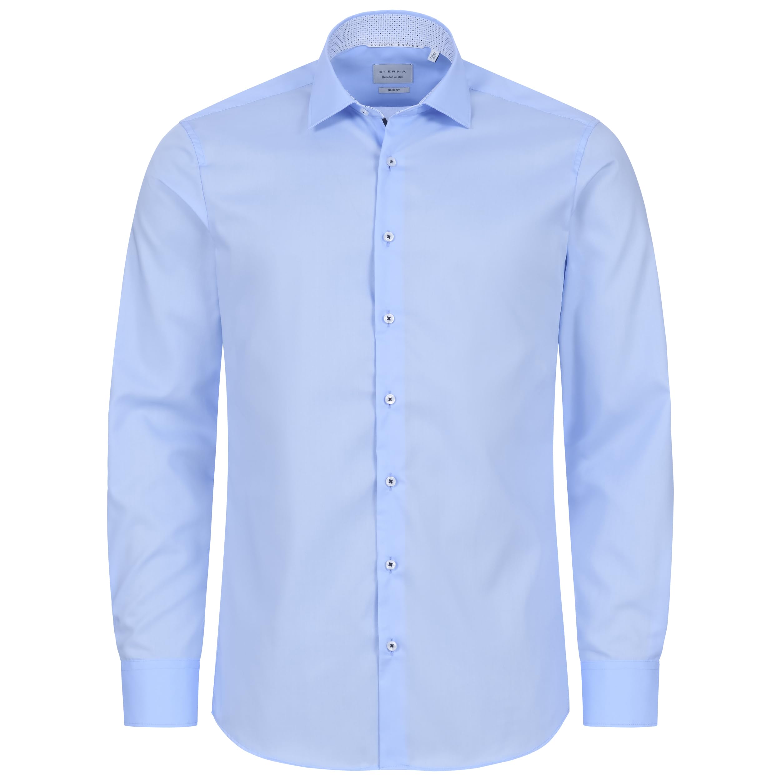 ETERNA Slim Fit Herren Business Hemd | Langarm 67cm | Reine Baumwolle | bügelfrei | Einfarbig