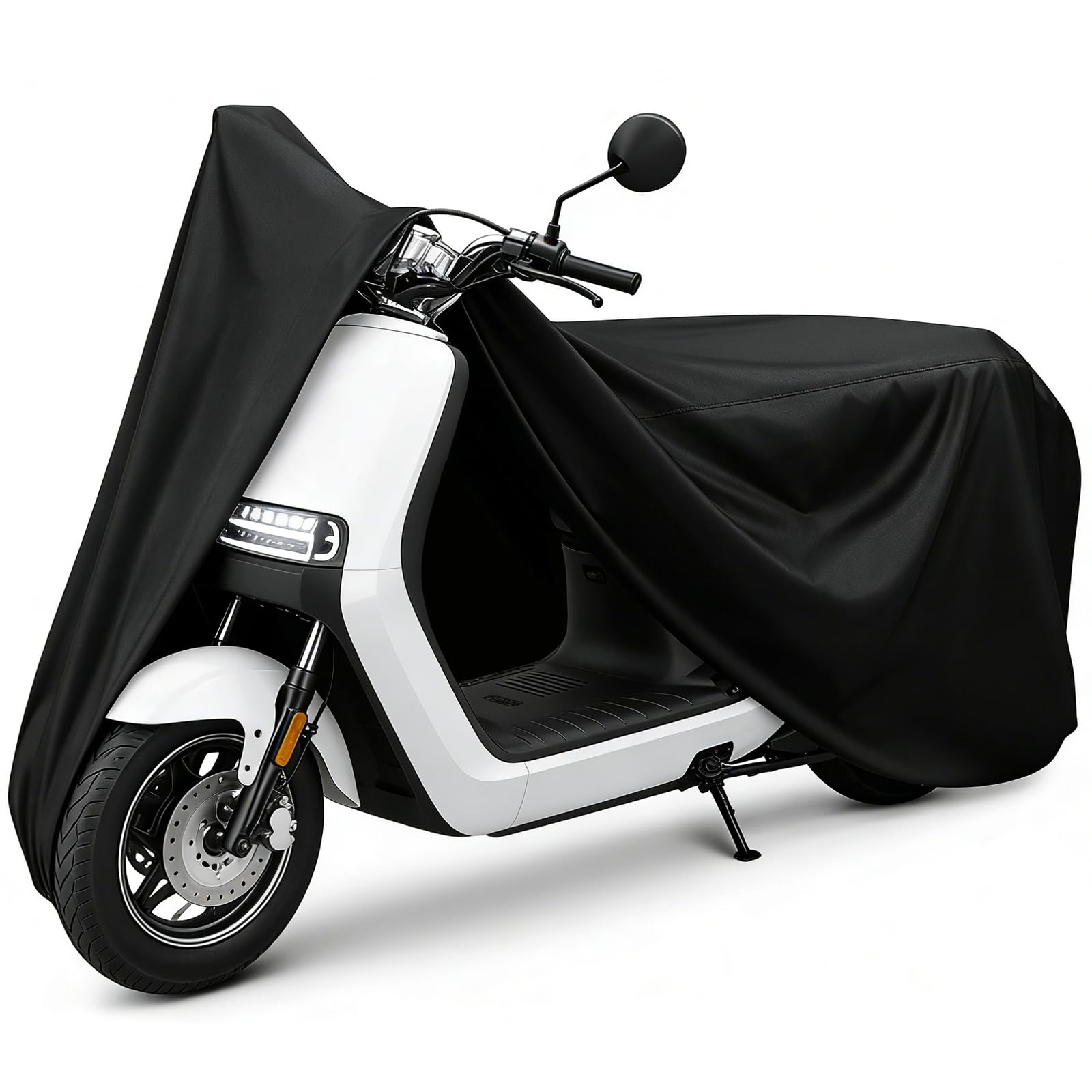 COVERVIN Funda impermeable para scooter al aire libre, cubierta para ciclomotor y cubierta Vespa para Honda Ruckus Yamaha 72 pulgadas de largo (S)