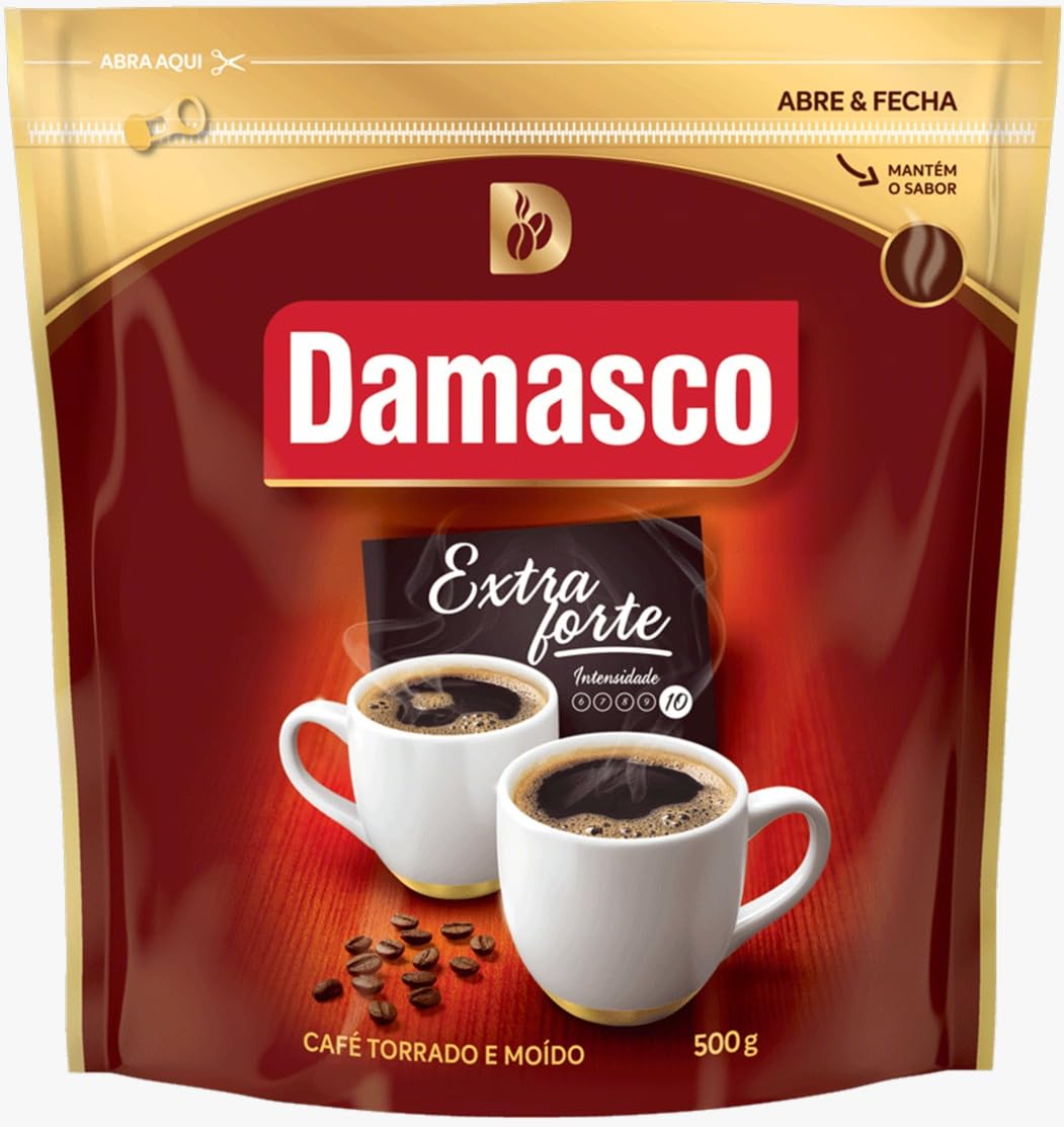 Café Damasco Doy Bag 500g - Extra Forte : Amazon.com.br: Alimentos