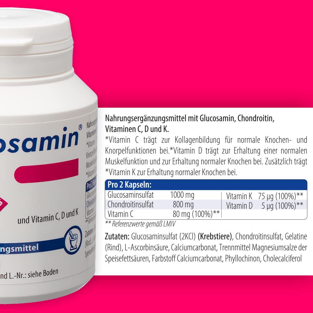 Gelenkkapseln - Hochdosiert mit Glucosamin + Chondroitin für geschmeidige Gelenke - Das Original aus der Apotheke, 270 Stück