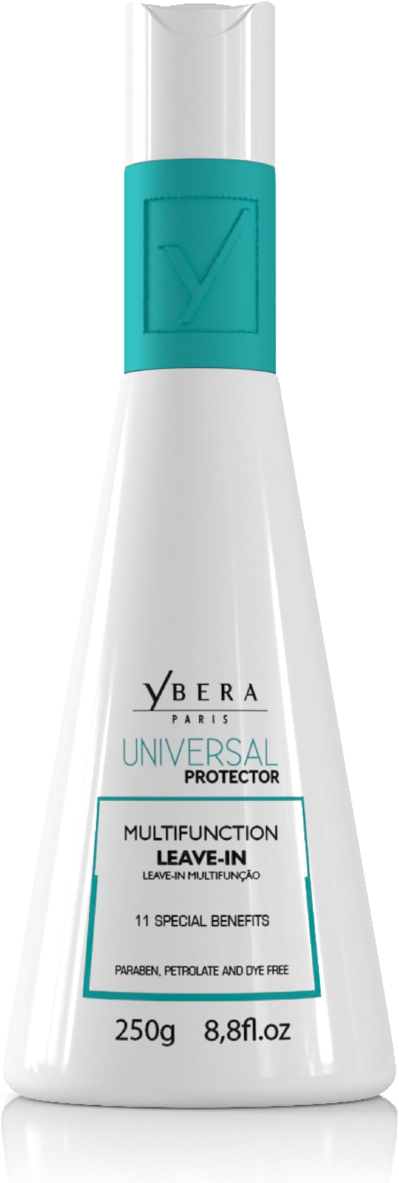 YBERA PARIS Leave-in Universal, Thermal and Color Protection, Anti-Frizz Effect, Seals Cuticle and Tips, Anti-Moisture Film, UV Protection, Frizzy Control, Extends Straight Effect, 8.8 oz