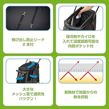 ジェックス わんわんカート 中型犬用 モスグリーン ペット用カート 乗り降り Amazon | ジェックス わんわんカート 中型犬用 モスグリーン