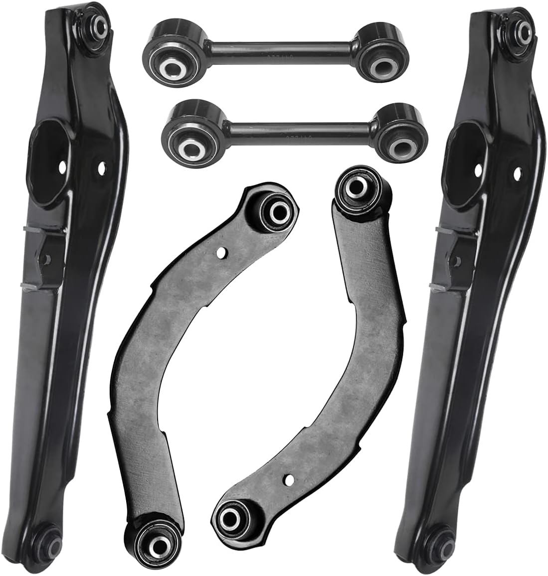 AUQDD 6Pcs Suspension Kits K641281 K641226 K641868 Rear Control Arm (Lateral Link) Compatible With 2007-2012 Do-dge Caliber /2007-2013 2014-2017 Je-ep Compass Patriot (# 5105271AA 5105688AB 5105270AA)