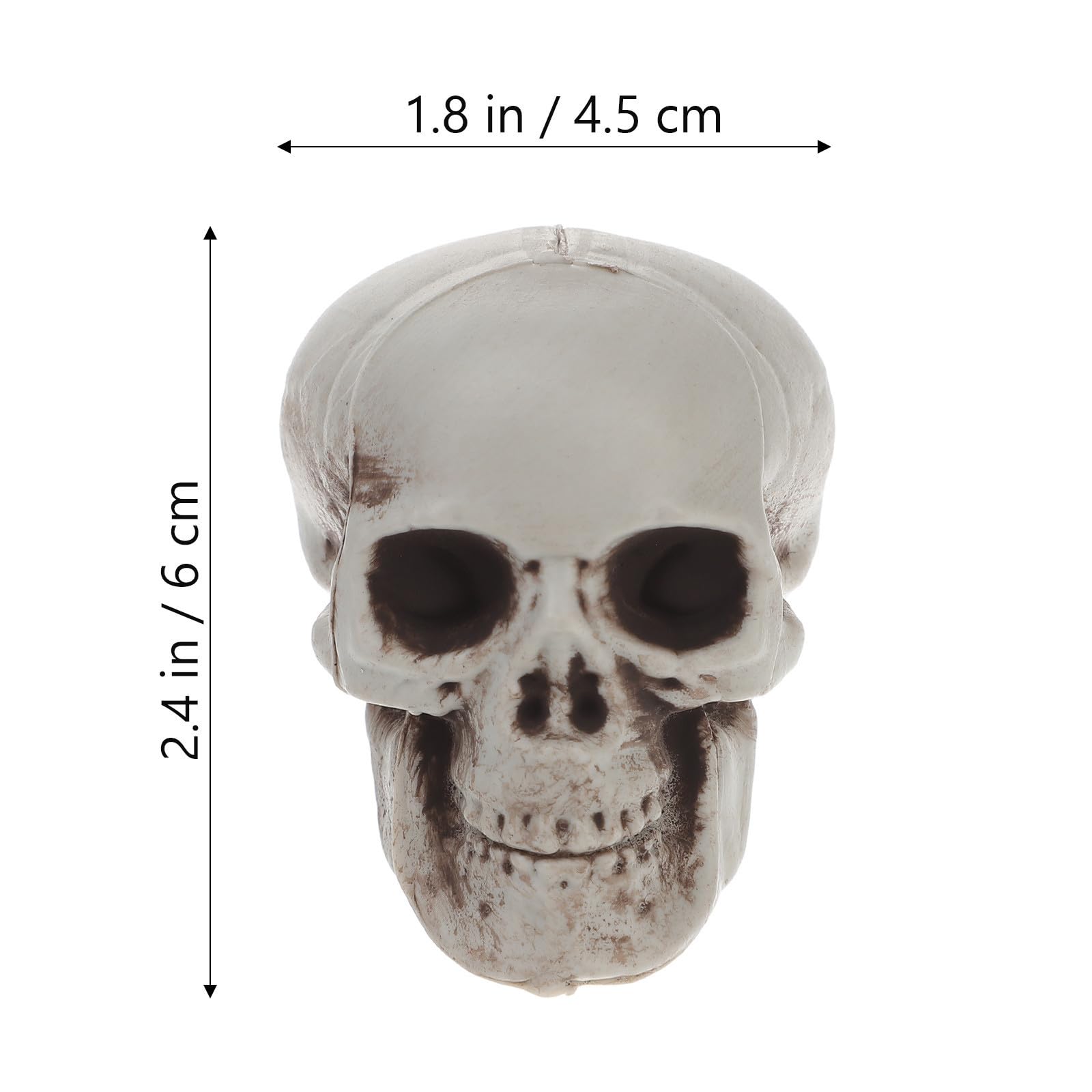 Uonlytech 48 Stck. Realistischer Totenkopf Kunststoff Kopf