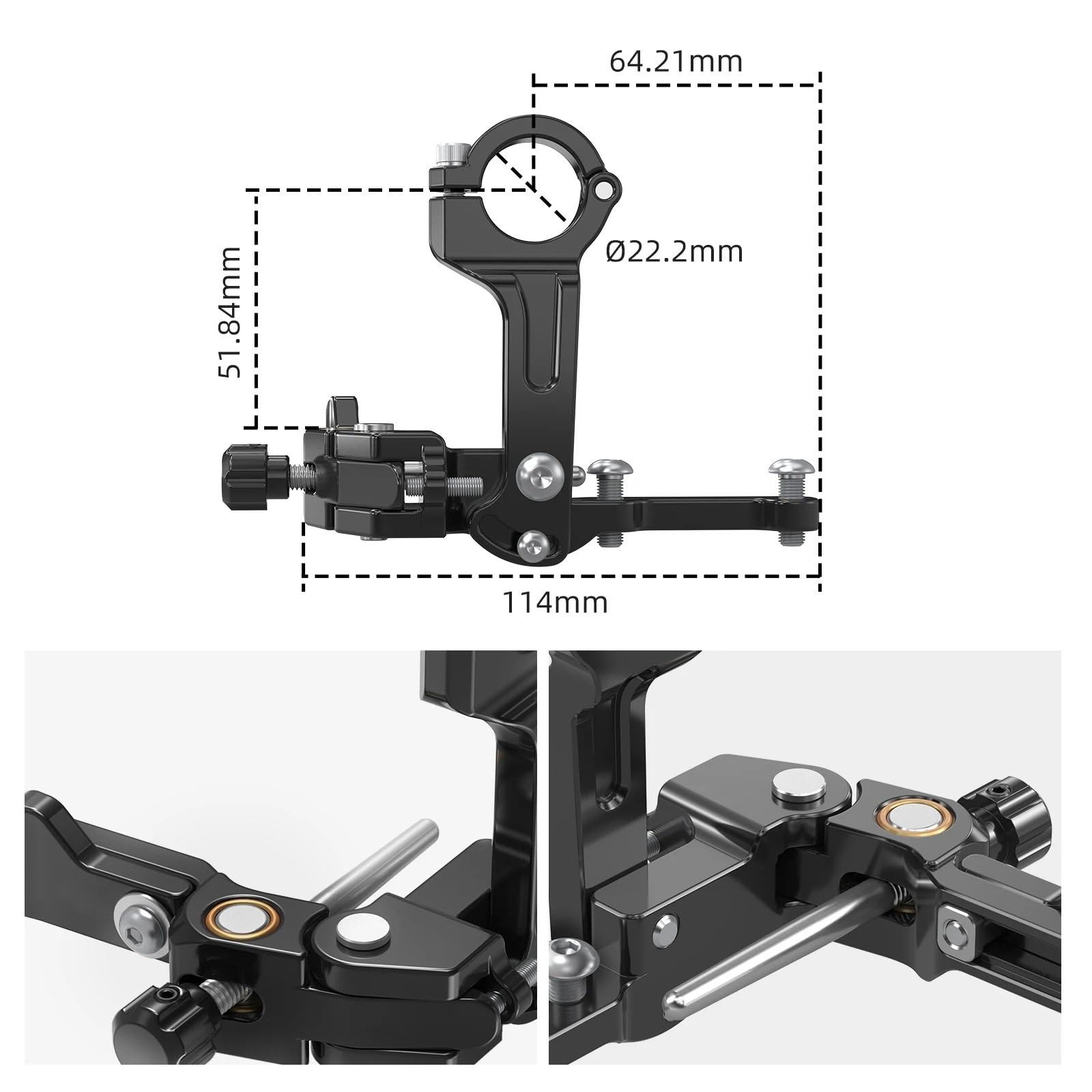 Zestaw linki sprzęgła motocykl Pasuje do EXC 250 EXCF 350 EXC 450 SX 125 SXF 250 SXF 450 XCW TPI 300 22mm lewy kciuk zespół hamulca