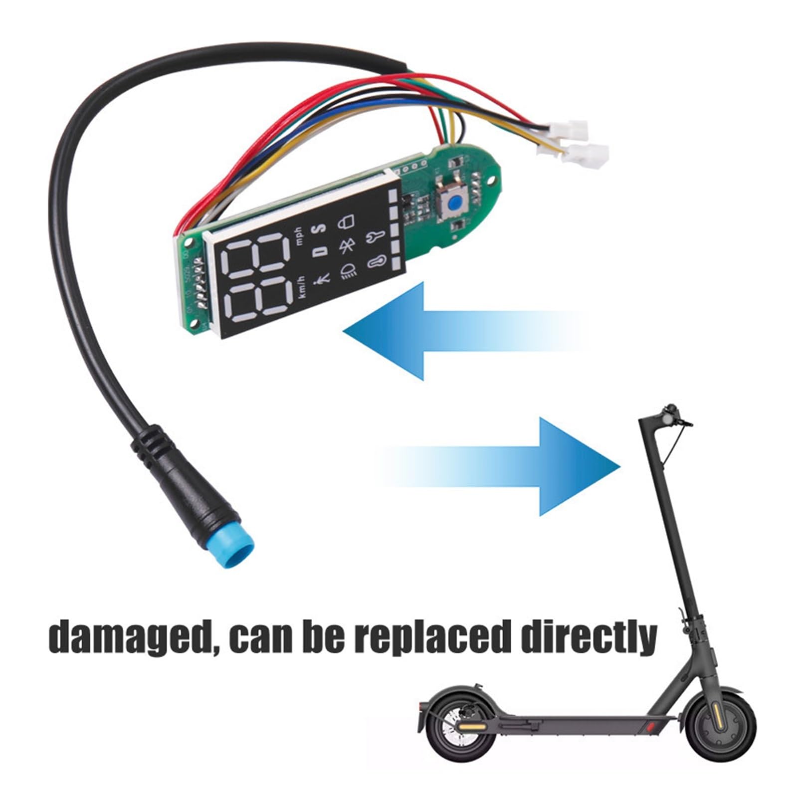 Placa de circuito de reemplazo de cubierta del tablero Tablero compatible con accesorios for patinete eléctrico M365 Pro 2 Placa de circuito BT compatible con accesorios Pro 2 Tablero de repuestos for