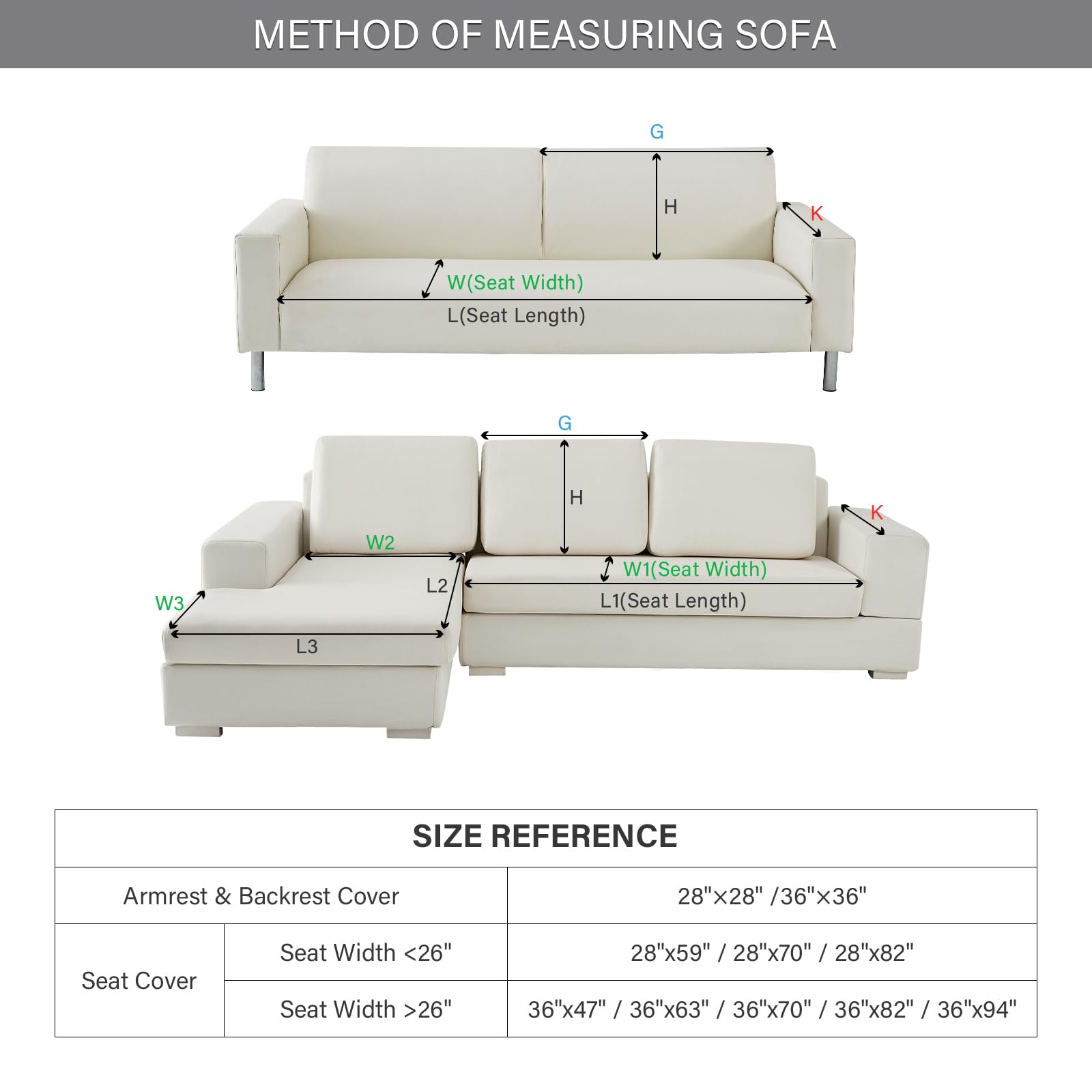 Fundas para sofá modular, fundas de terciopelo para sofá, protector para muebles, fundas de sofá antideslizantes para perros, gatos, niños, 28 x 82 in, color gris oscuro (se vende por pieza/no todo el juego) 6