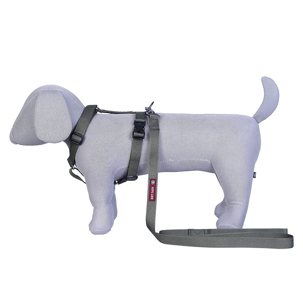 Pets Like Dog Full Harness with Collar Clips and Leash Set Olive Green(Small) (B09D3CMZDC) Amazon Price History, Amazon Price Tracker