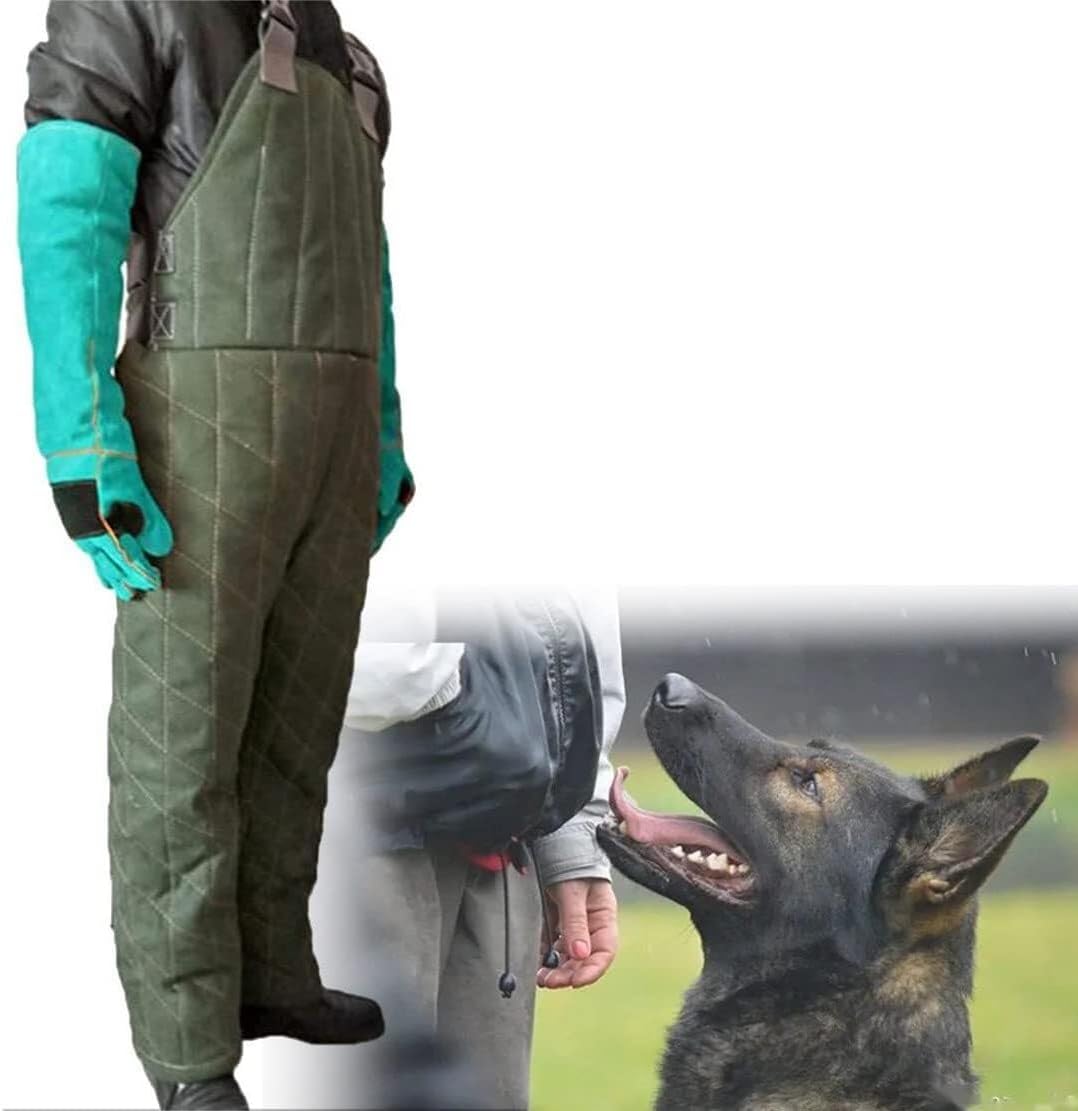 Training Dog Protective Clothing, Bite to Strengthen Safety Clothing Police Dog Training Bite Suit, Anti-Dog Bite Jumpsuit, Training Military Dog ​​Protective Clothing(L)