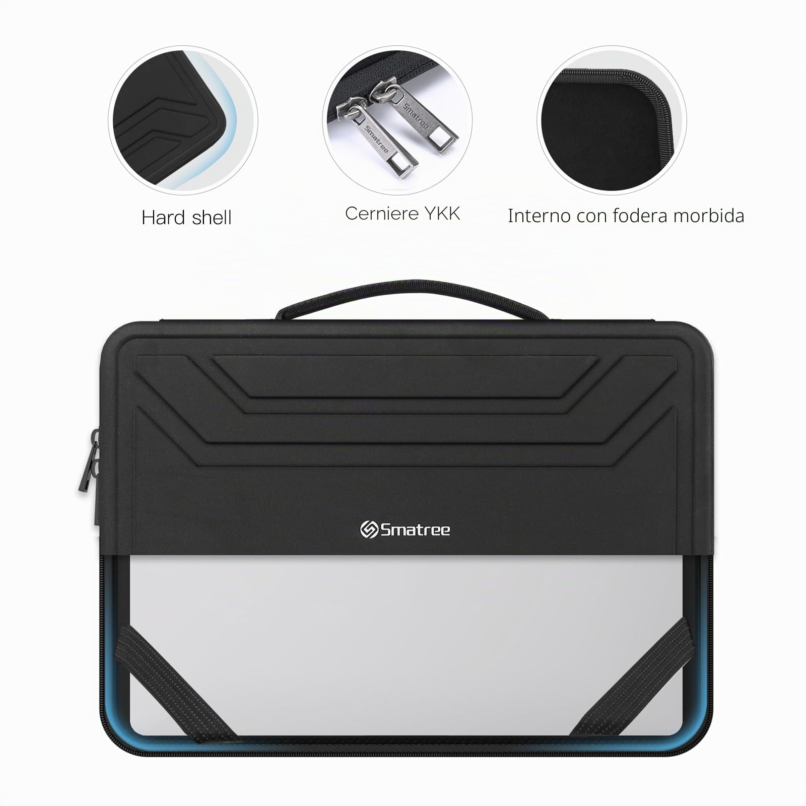 Smatree Custodia per computer portatile da 15,6 pollici, per Lenovo Thinkpad E15, 16 pollici, Lenovo IdeaPad Pro 5, custodia rigida per Lenovo Computer, custodia sottile, impermeabile