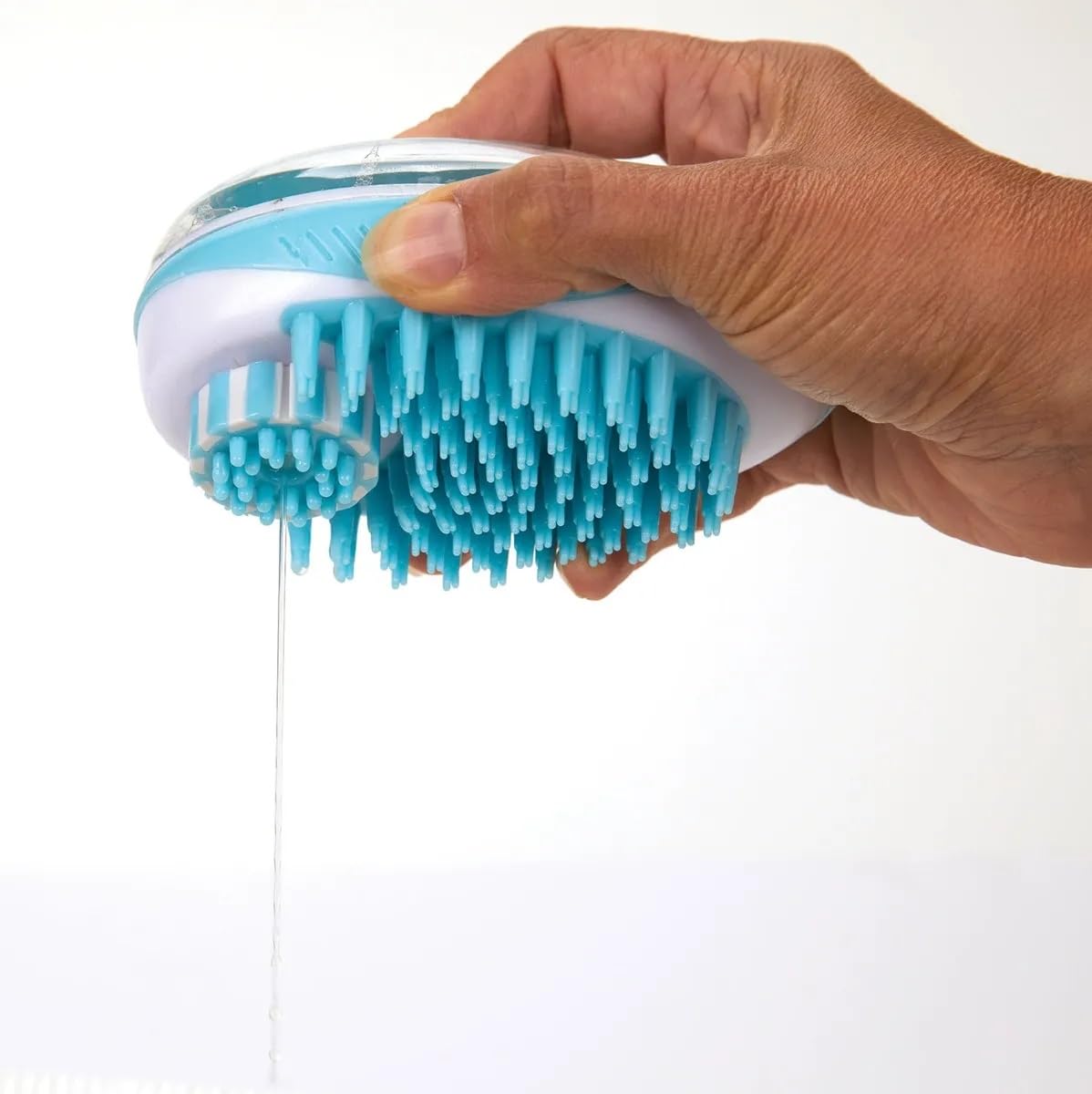 Dog and Cat Grooming 2 in 1 Ergonomic Bath Brush Saves Time and Shampoo while Massaging and Deshedding Pets (5 Bath Brushes)