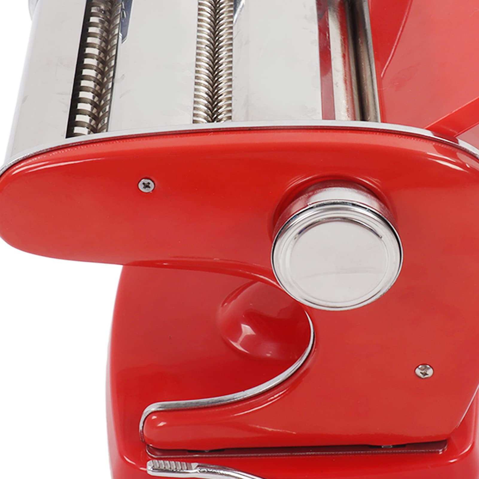 Ejoyous Nudelmaschine, Nudelmaschine aus Edelstahl, Manuelle Nudelpresse mit Saugfuß, Abgerundete Ecken, Einfache Reinigung, für Hausgemachte Pasta und Nudeln für Familien (Saugnapf 2 Messer)