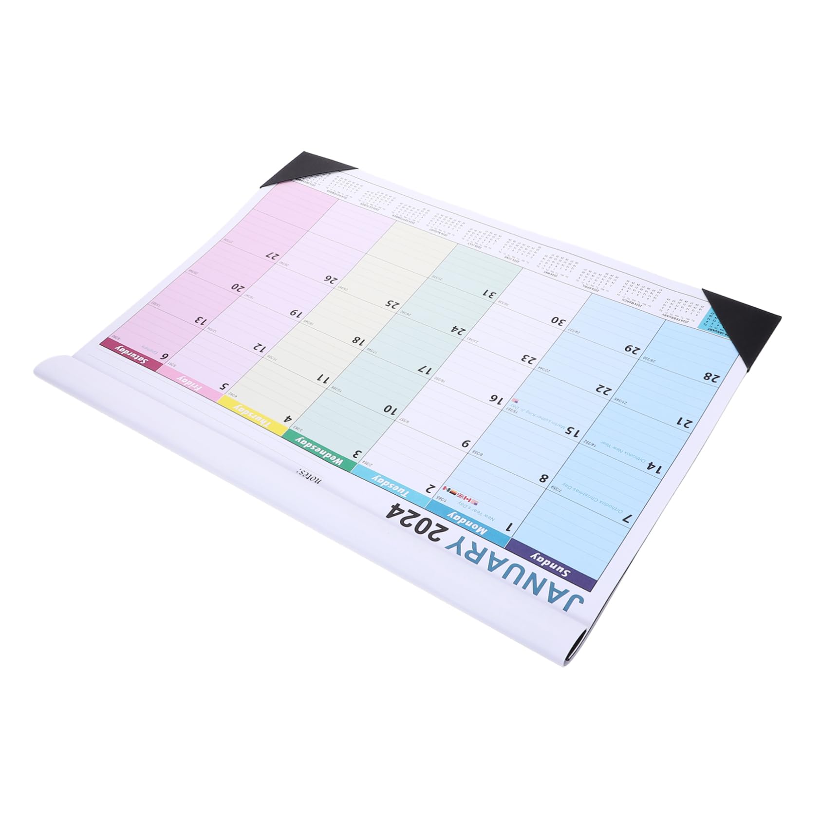 VILLCASE 4stücke Dekorativer Wandkalender Dickem Papier Für Planung Und Organisation Monatskalender Für Zuhause Und Büro Und Design Für Tägliche Nutzung
