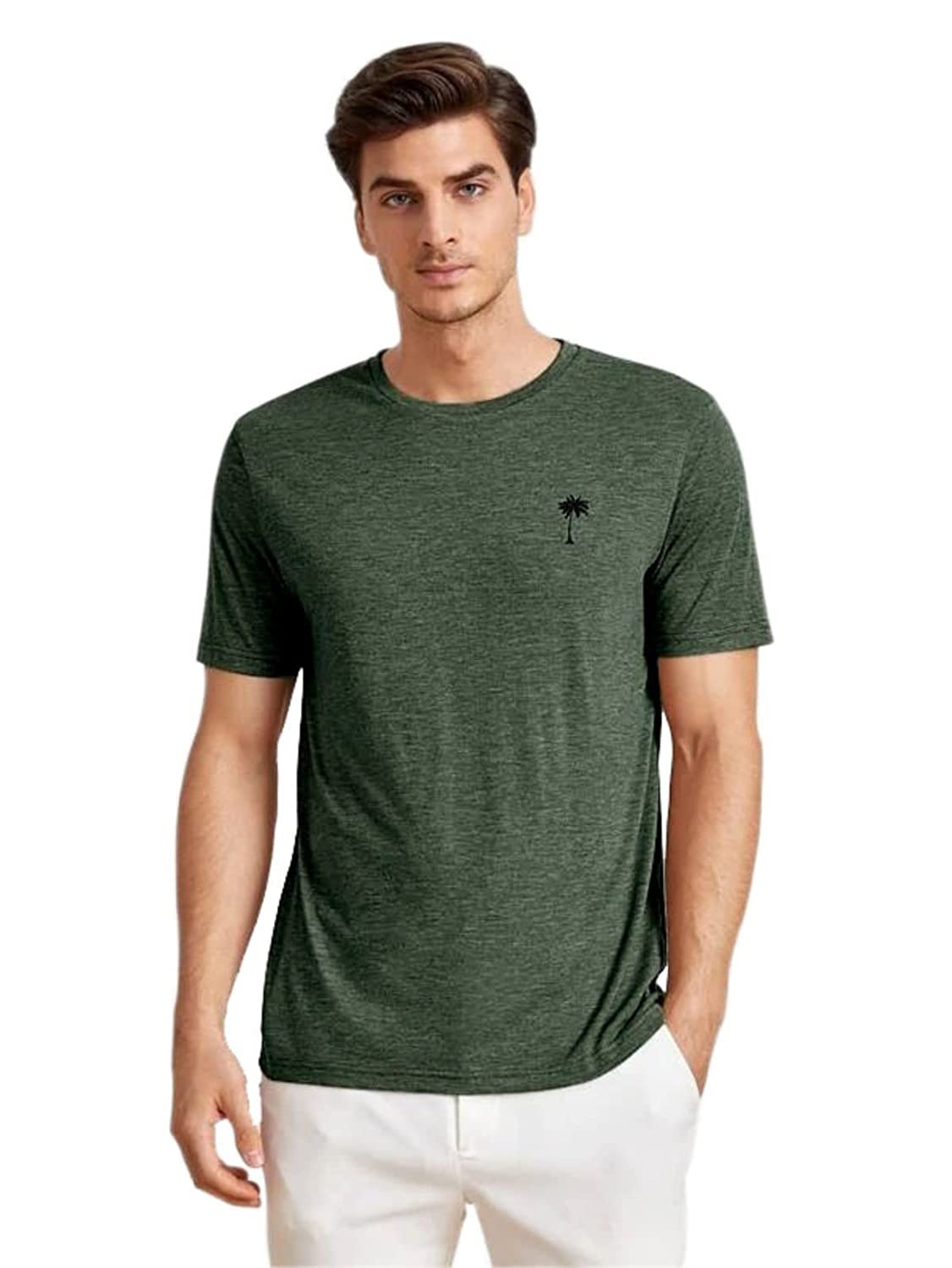 lyriq Men's Solid Slim Fit T-Shirt-picture-20