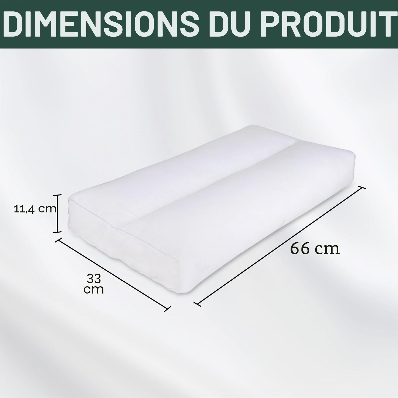 Coussin de genou pour les personnes dormant sur le côté, coussin ergonomique sans sangles, en coton, coussin de positionnement latéral extra long pour soulager les hanches et les jambes