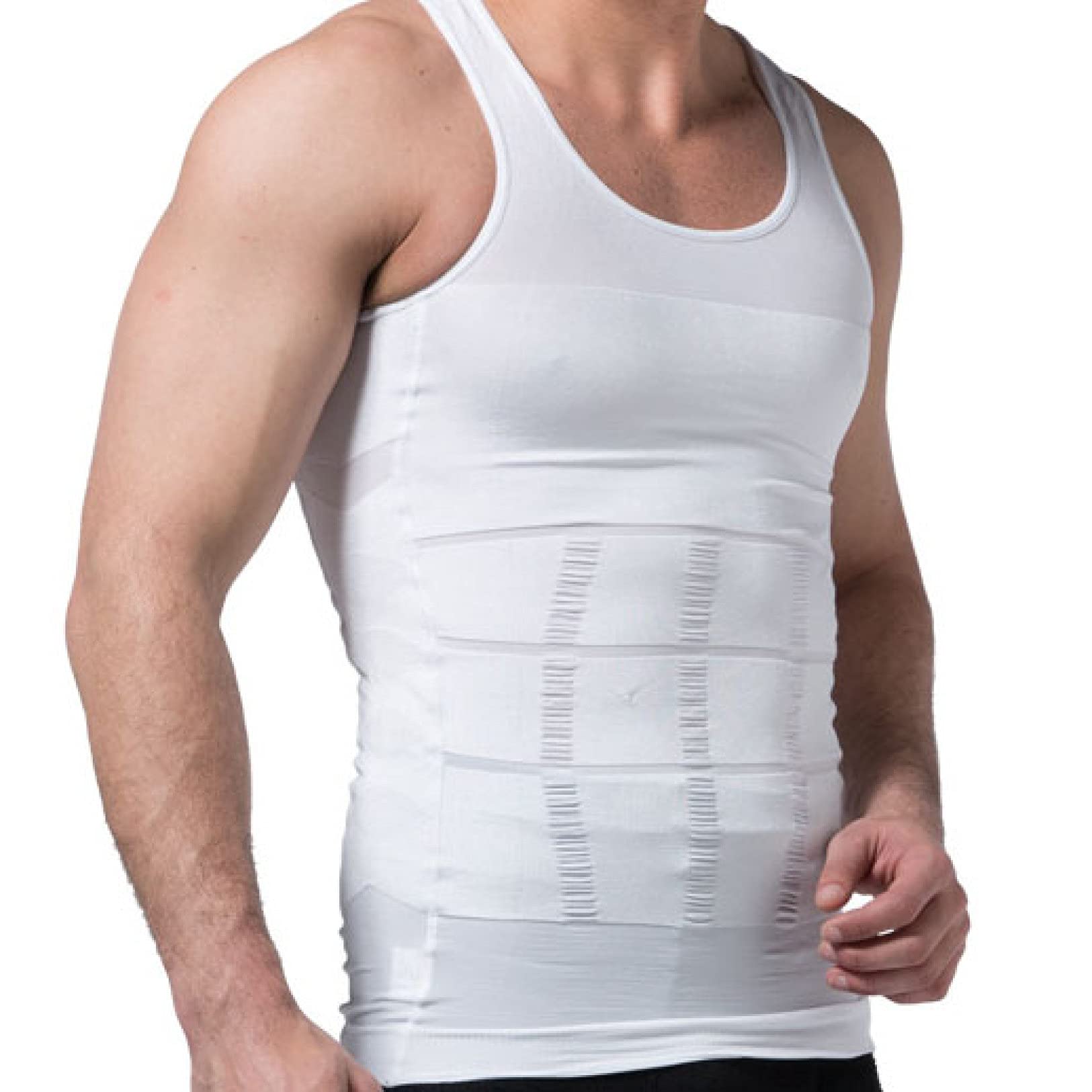 Herren-Kompressionsshirt zum abnehmen der Taille, atmungsaktiv, Bauchkontrolle, Shapewear, top, Fitness, Body Shaper, Weste, Workout