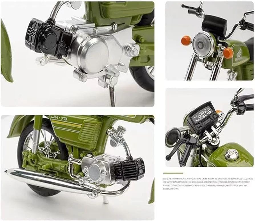 Image of Police Motorcycle Toy - Pull Back Motorcycle Toys, Tiny Gift with Music Lighting, Latte Motorcycles Toy for Kids Boys Age 3-8 Year Old [Multicolor] (Honda Jialing JH70-Multicolor)