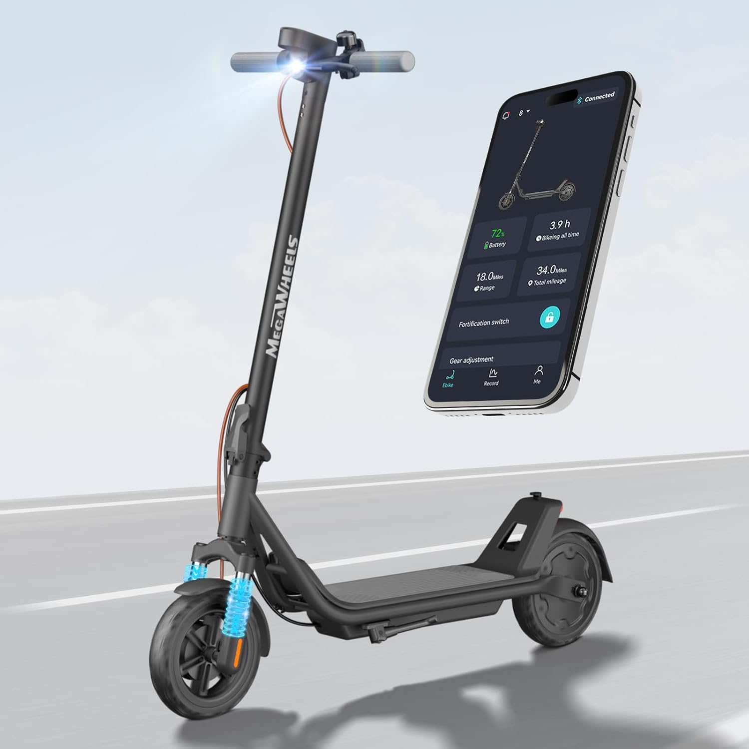MEGAWHEELS Electric Scooter,Electric Scooter Adults with Suspension product image