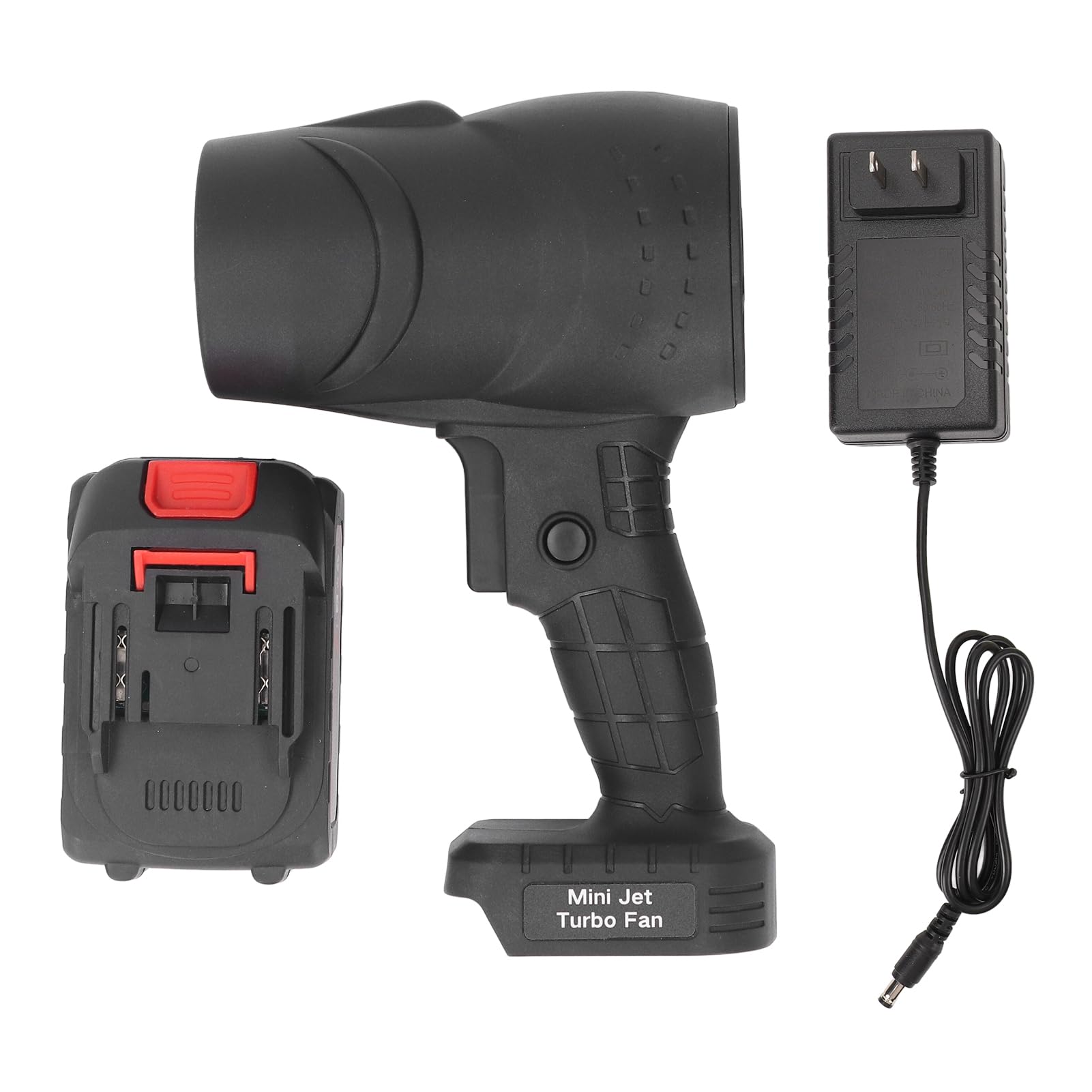 Jet Dry Blower Electric Duster with DC Brushless Motor 130000rpm Built in Large Fan Leaf ABS Material Handheld Dryer Dusters Kit Use for Home Car Cleaning Dust Removal Air (US-image-23