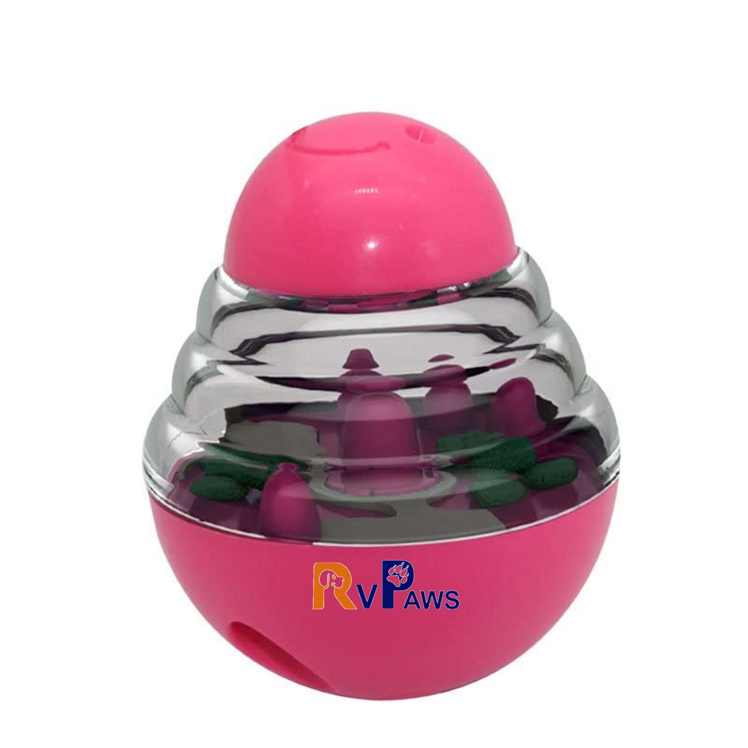 RvPaws Multicolor Pet Dog Tumbler Ball Toy Interactive Dog Food Dispenser Treat Toy - Color May Vary (B09RVGG6Y5) Amazon Price History, Amazon Price Tracker
