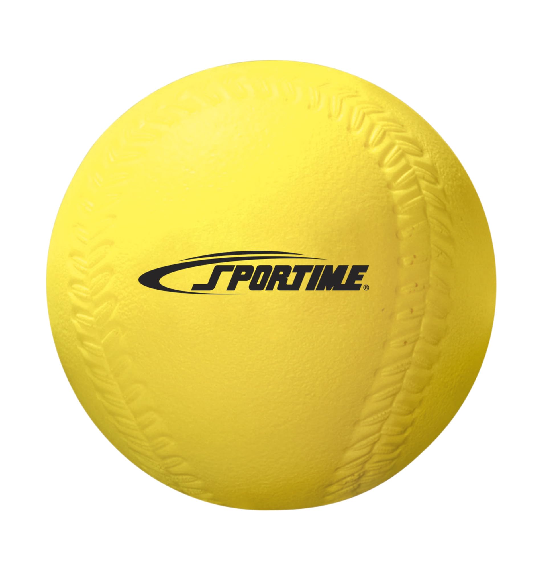 Sportime - 9185 Coated Foam Softball - High-Visibility Yellow (item brand name print color may vary)