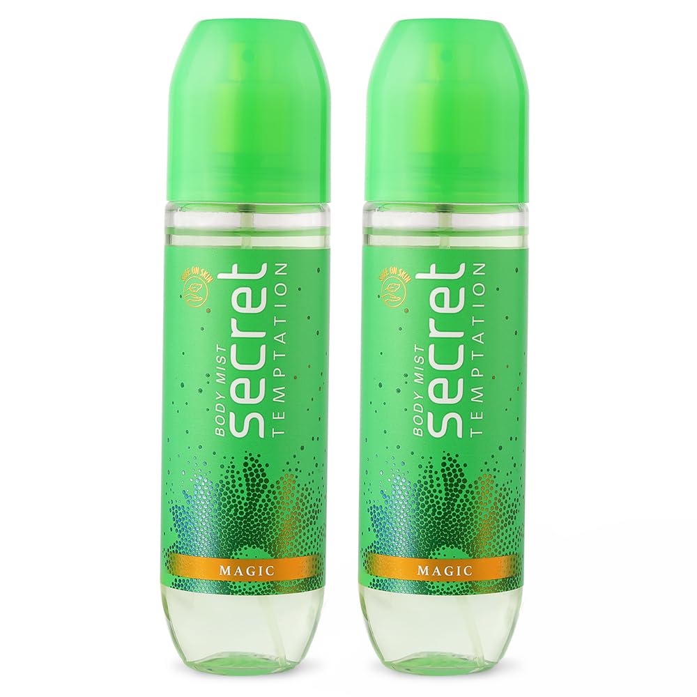 Secret Temptation Magic Body Mist Perfume for Women, Pack of 2 (135ml each)|Long-Lasting Fragrance|Dermatologically Tested & Safe on SkinlFloral Body Mist|No Gas Deo for Women-picture-11