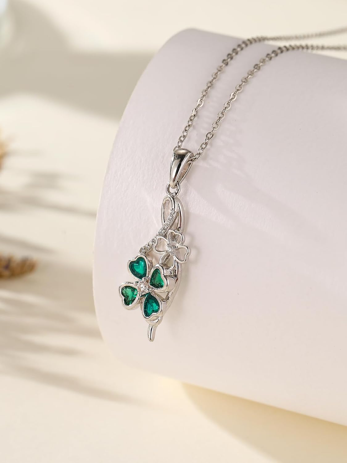 925 Sterling Silver Pendant Necklace Elephant/Orchid/Bear/Sun/Moon/Hummingbird Jewelry for Women Graduation Birthday Celebrate Congratulation Gift - Image 3