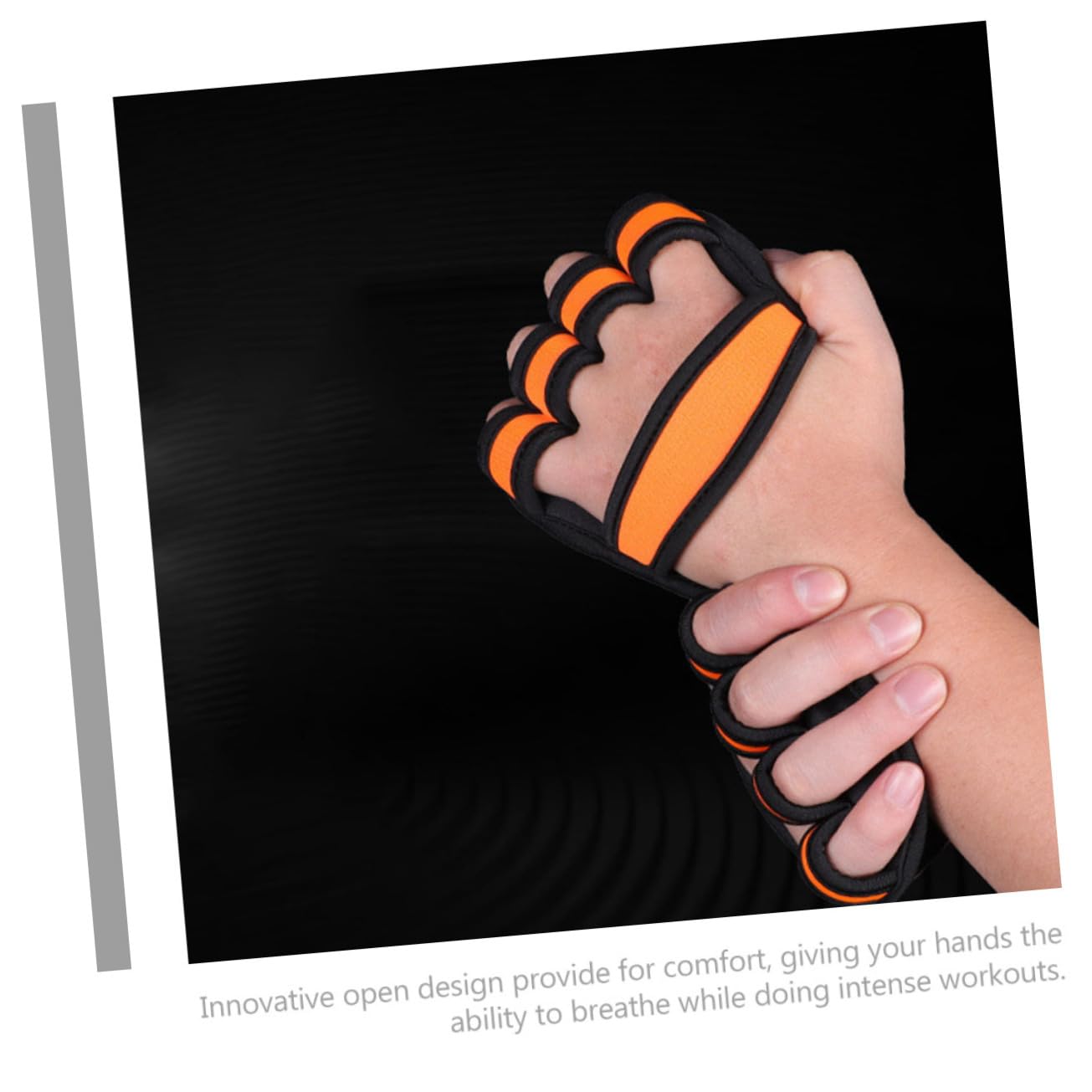 SUPVOX Guantes de Levantamiento de Pesas maquinas Gym Material Gimnasio Guantes de Entrenamiento para Mujer Hacer Ejercicio Hombre puños de Gimnasio de Peso Orange