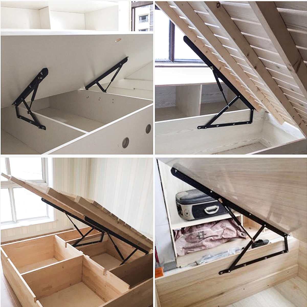 2 Pièces 365mm Universel Vérins à Gaz, 50N/100/150/200/250/300/350