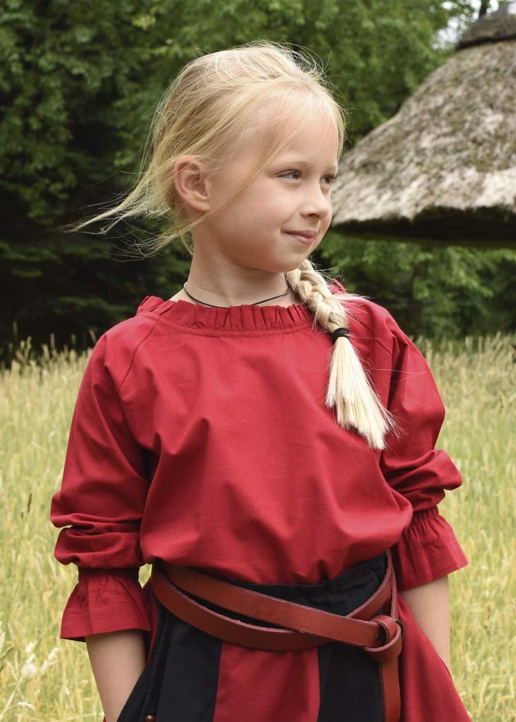 Battle-Merchant Helena - średniowieczna bluzka dla dzieci dla dziewcząt - LARP karnawał koszula - różne wzory