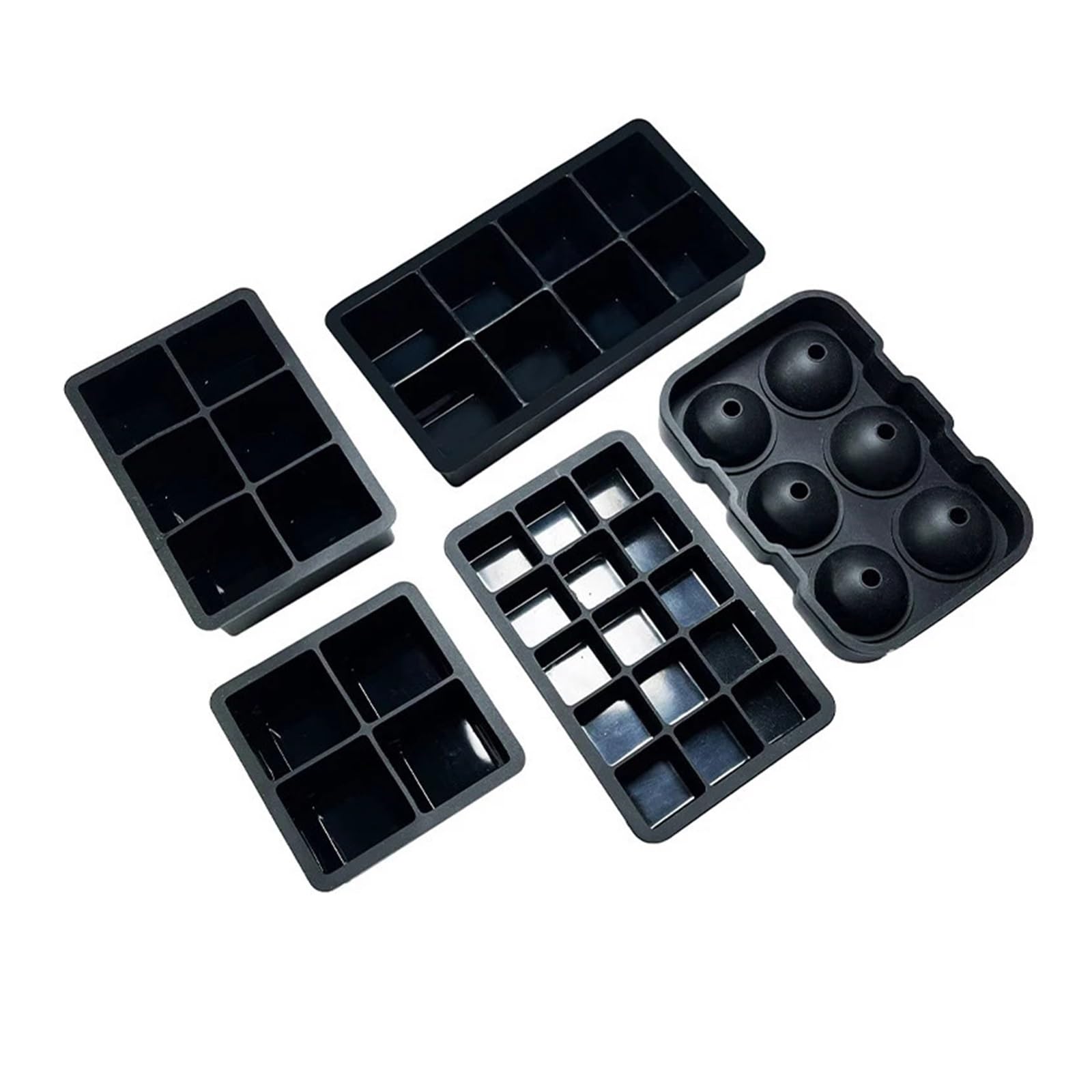 Stampo for cubetti di ghiaccio in silicone 4/6/15 stampi quadrati 3 x cm stampo riutilizzabile(Blue 15 squares)