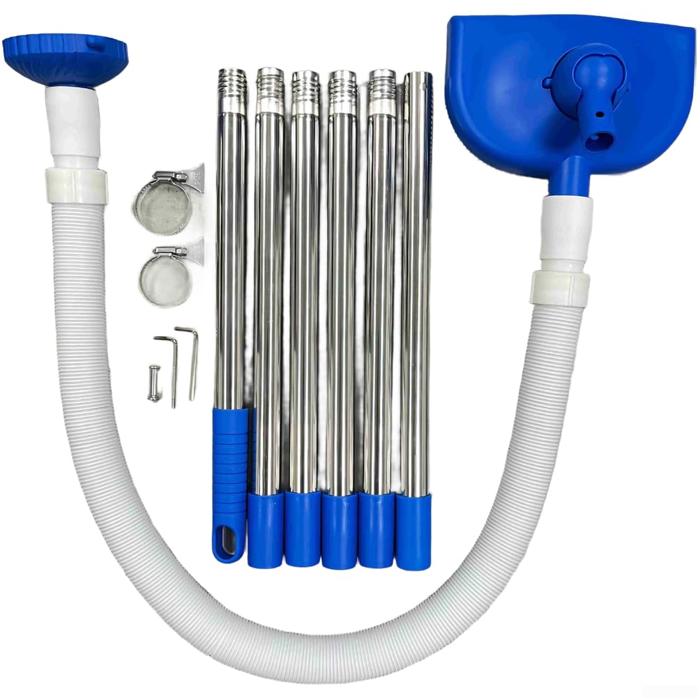 Limpiador automático para piscina de suelo ligero (azul, 6 secciones)