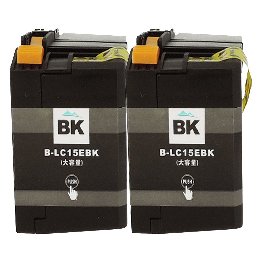 LC15EBK ×2【大容量ブラック2本】対応機種: MFC-J6990CDW 新ICチップ残量表示検知機能付き ブラザー用  Mt.Smile製純正互換インクカートリッジ【365日保証】サービス
