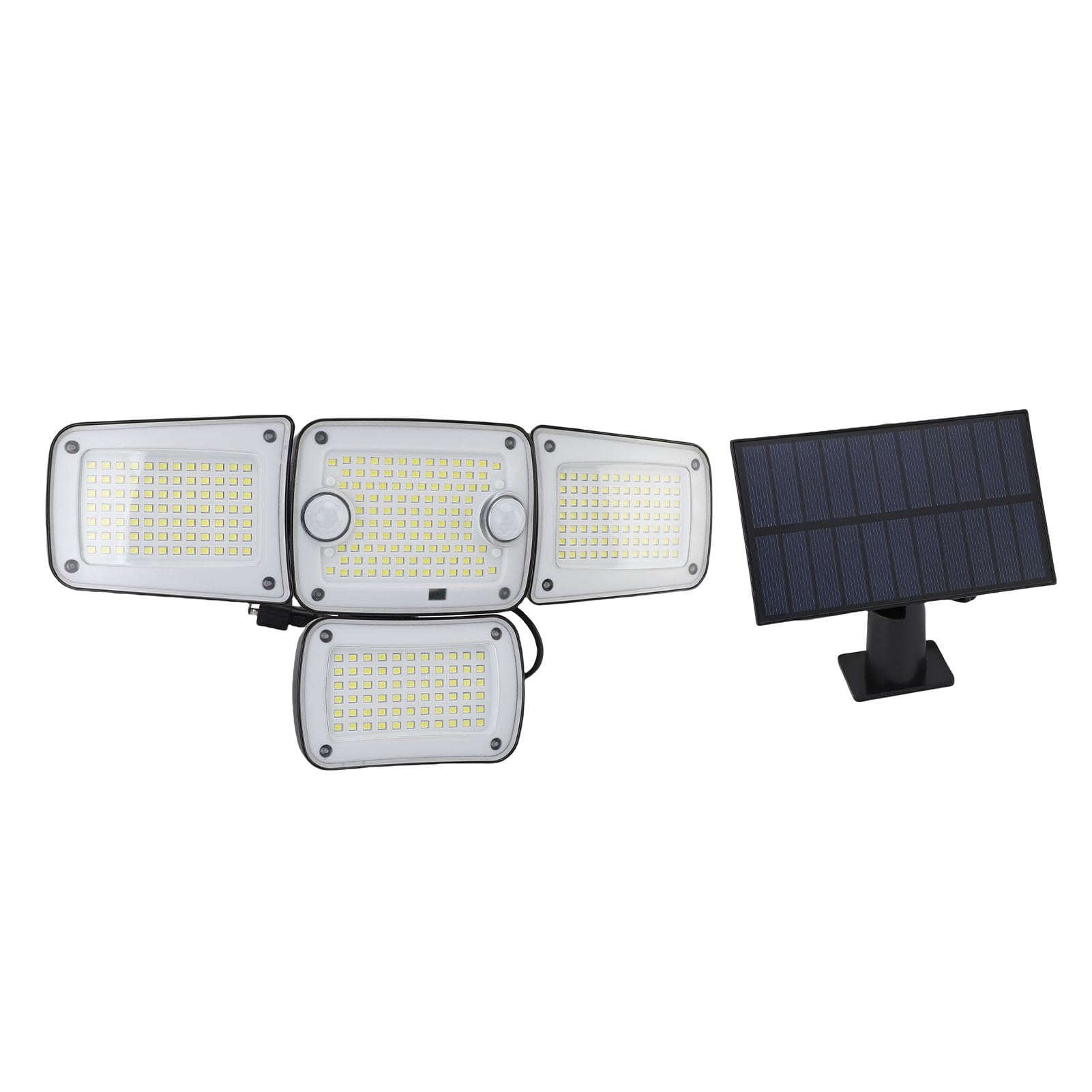 Naroote Luce Solare da Esterno, 4 Teste Regolabili, 270 Angolo Ampio con
