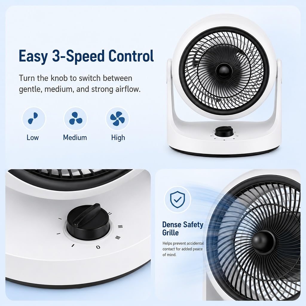 Ventilateur Circulateur D'air De Refroidissement Compact