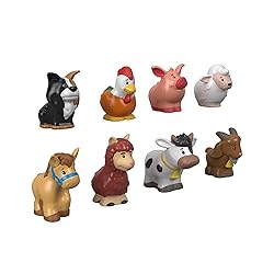 Fisher-Price Little People Toddler Toys Farm Animal Friends 8-Piece Figure Set for Pretend Play Ages 1+ Years