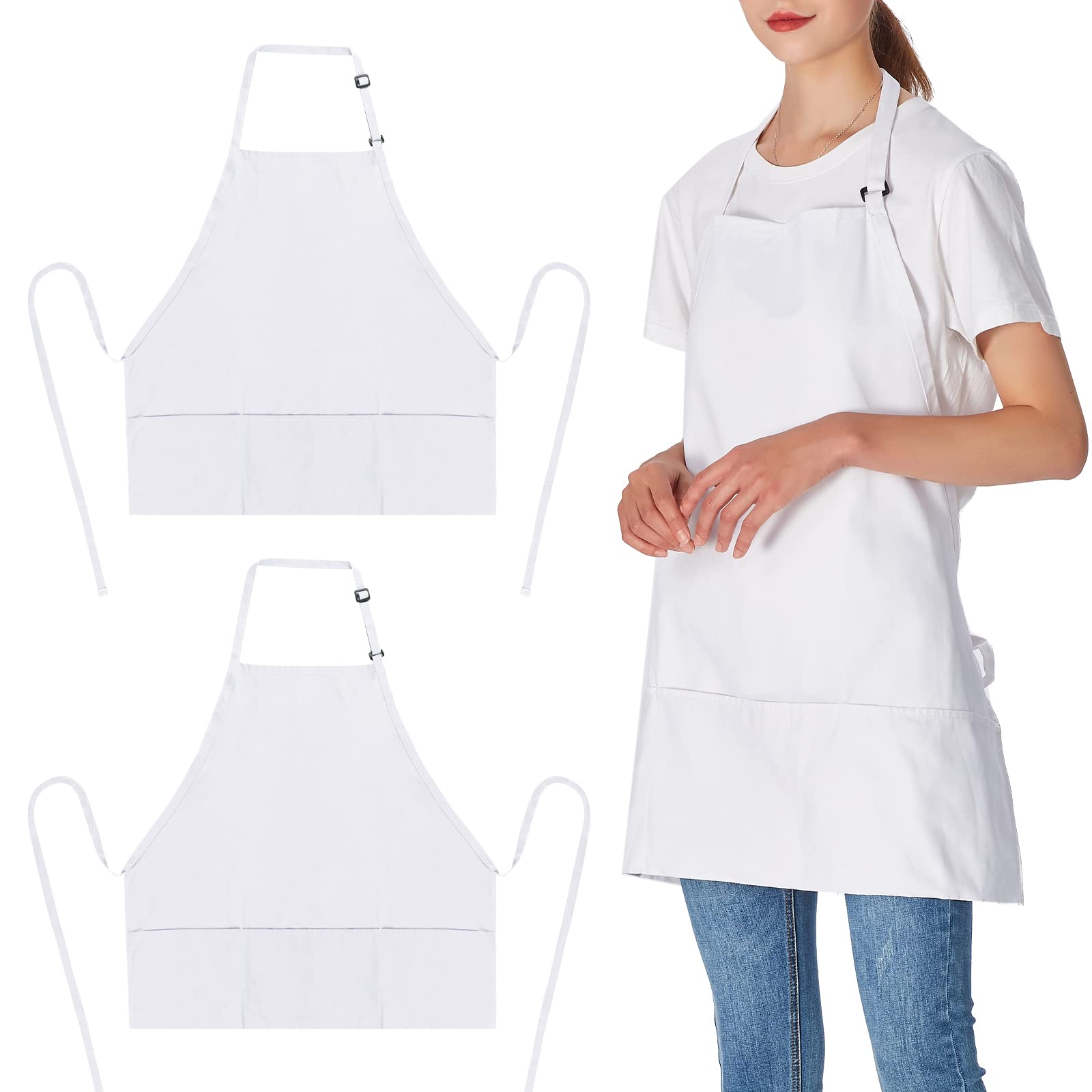 Jubatus 2 Pack Cotton Bib Apron