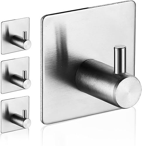 Ganchos autoadhesivos, impermeables en los ganchos de ducha para colgar esponjas de lufa, toallas para baño, cepillo de baño, ganchos extraíbles de