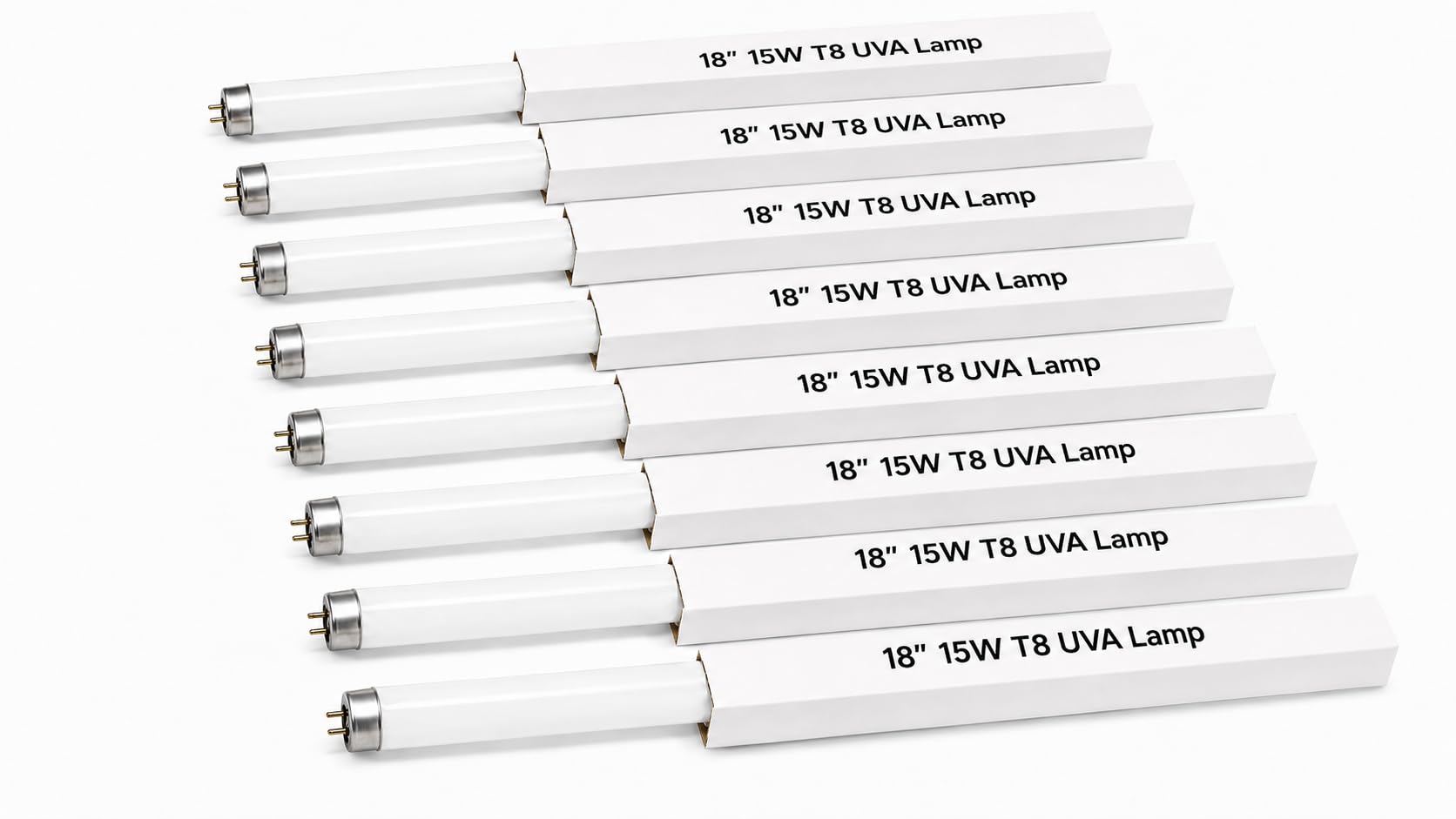 15w 18inch Black Light Insect Fly Killer Fluorescent Tube Pack of 8