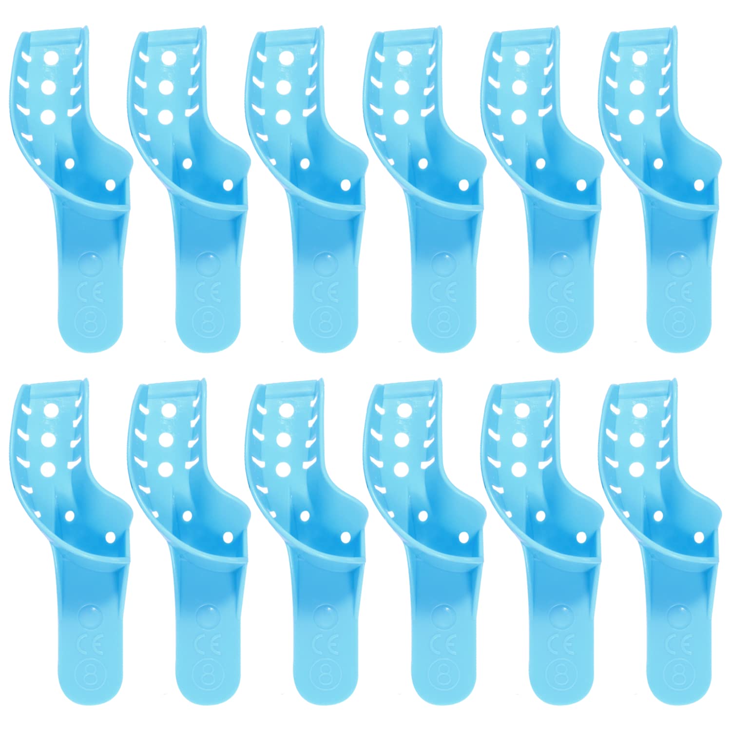 Vassoio per impronte dentali perforati autoclave 8 quadranti UL/LR sacchetto 12