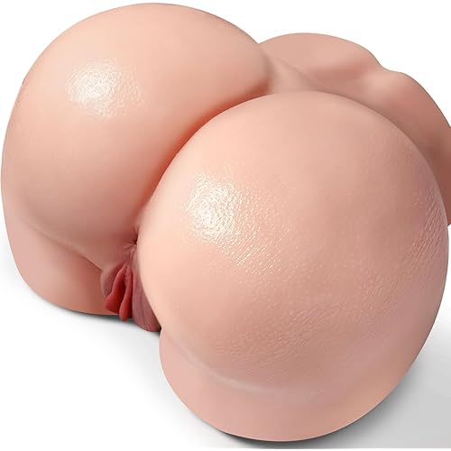 25LB BBW Sex Doll Male Sex Toys, Big Ass Sex Dolls with Dual Deep Pleasure Channels, BIG SHOCKED Booty Realistic Pocket Pussy with Deep Vagina & Anal, Adult Sex Toy Torso Male Masturbator