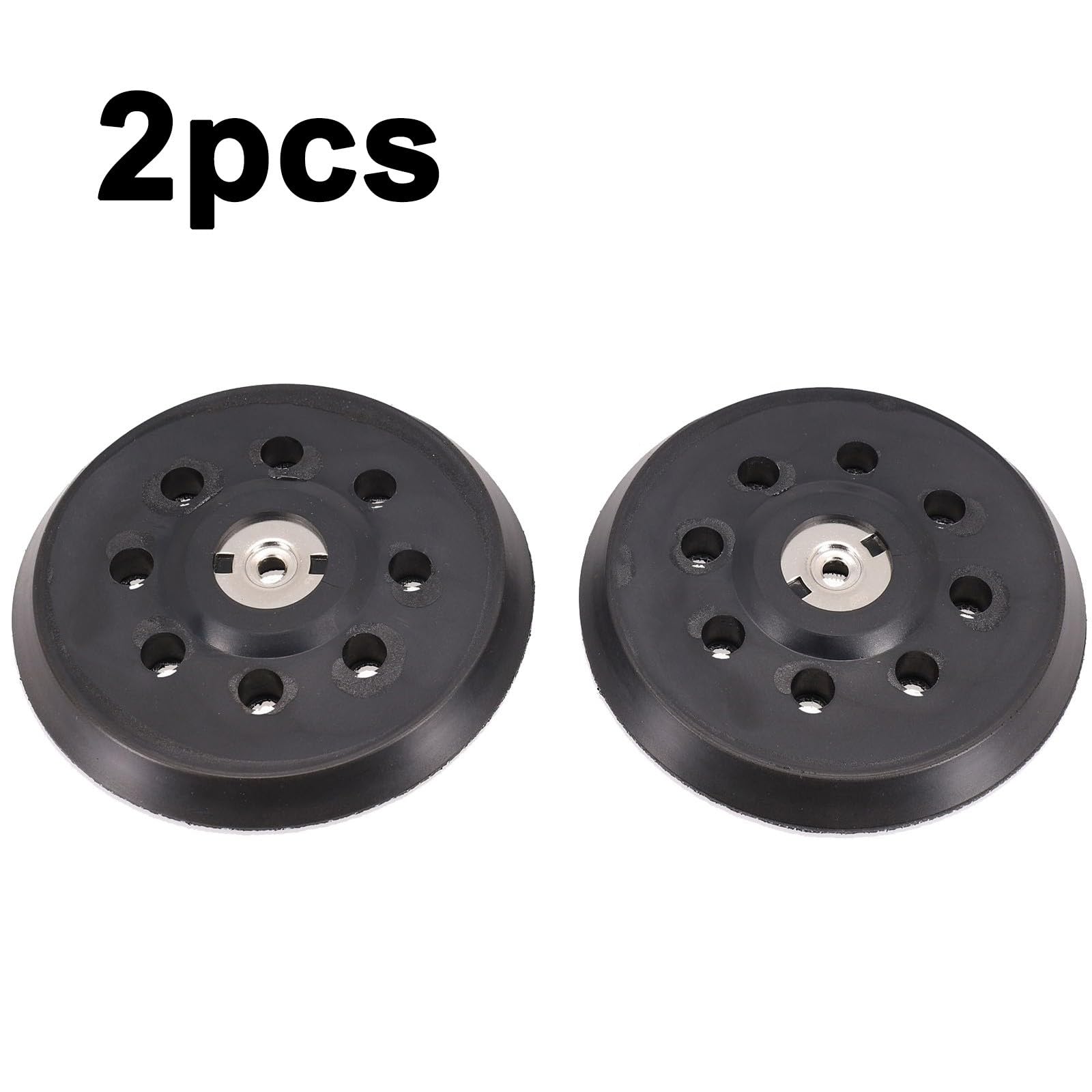 Whychstore Lot de 2 patins de ponçage 125 mm 8 trous pour ponceuses Metabo SXE 325 Intec 425