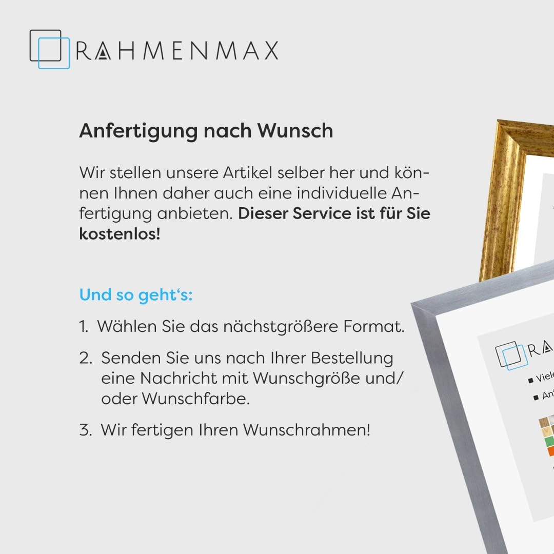 Morena MDF Rahmen für Bild 69x97cm Sonoma Eiche mit Acrylglas | zum Aufhängen Hoch- und Querformat/Weiße Rückwand/Maßanfertigung möglich/Puzzle Rahmen/mit 1mm klarem Acrylglas