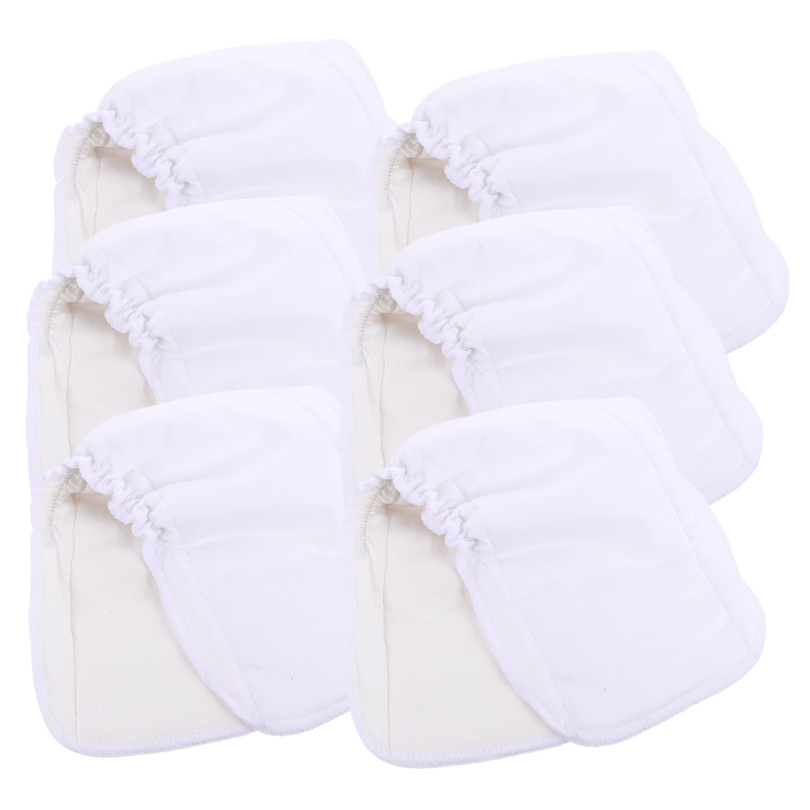 ERINGOGO 6 Insertos para Pañales de Fibra de Bambú Lavables y Reutilizables para Ñiño Forro Blanco Adecuado para Cambiador