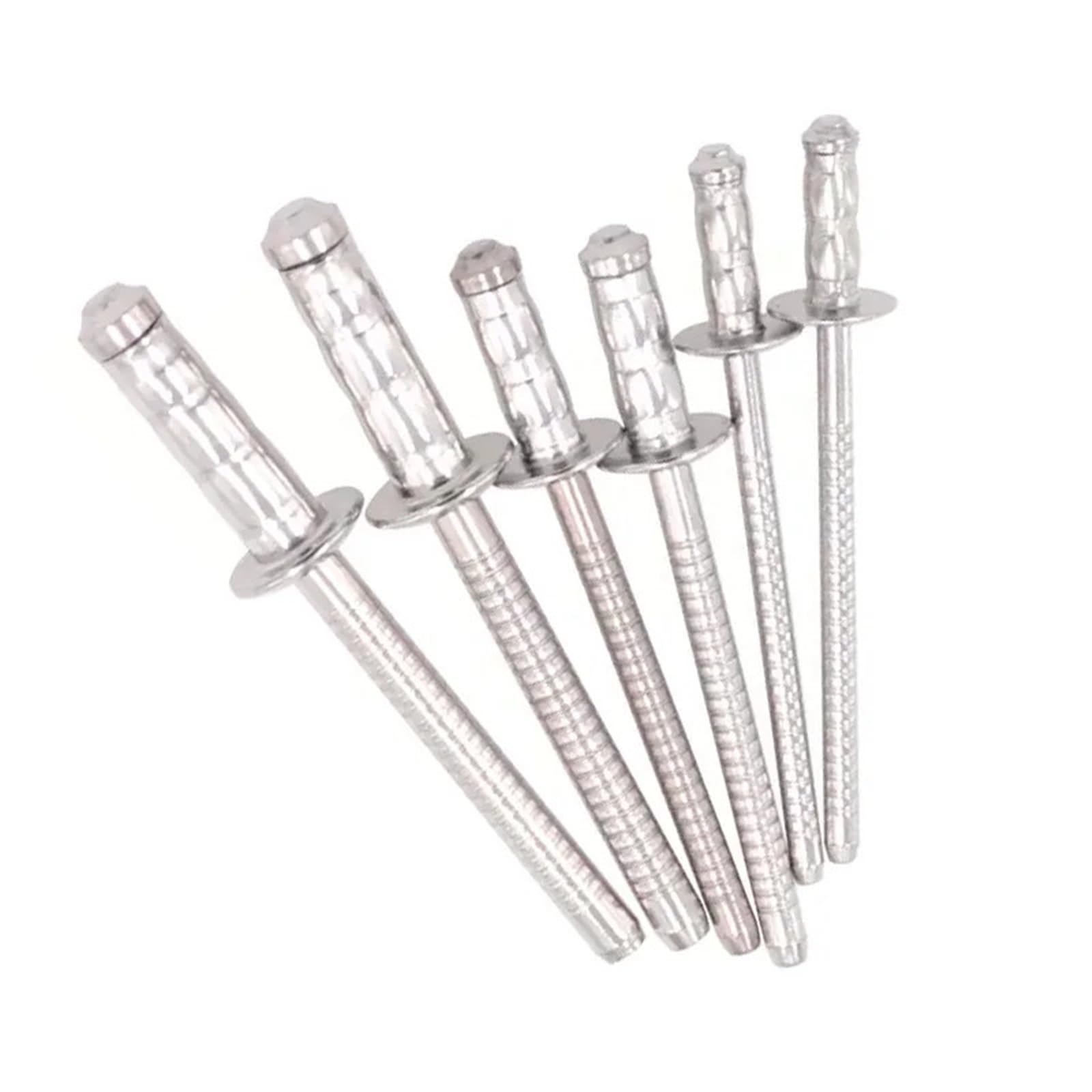 30/50pcs Stainless Steel Strength Blind Rivet Multi-grip Capability Large Side Bearing Area