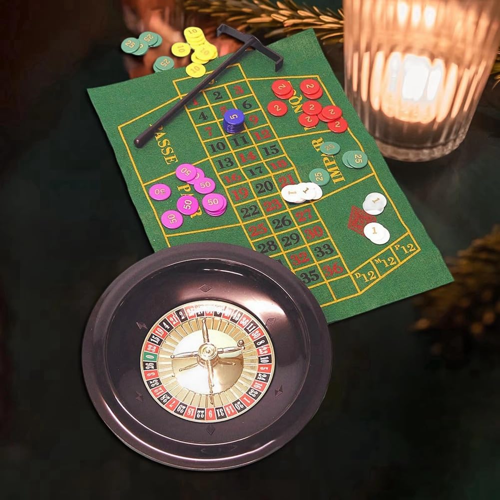Forniture per Decorazioni per Roulette, Tavolo da Gioco Interattivo, Giradischi per Feste, Viaggi, Carnevale, Incontri per Adulti