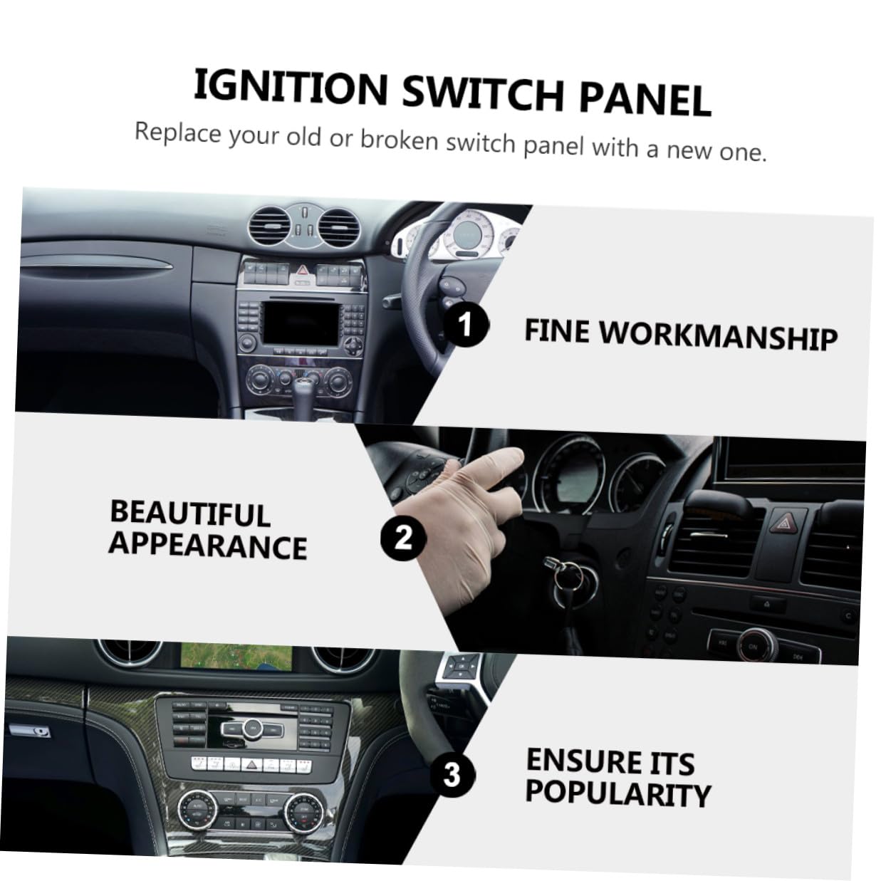 Balacoo Ignition Panel Toggle Switch for Racing Cars Engine Start Control with Indicator One-Button Push Button Ignition Switch for Motor Vehicle Power Efficiency