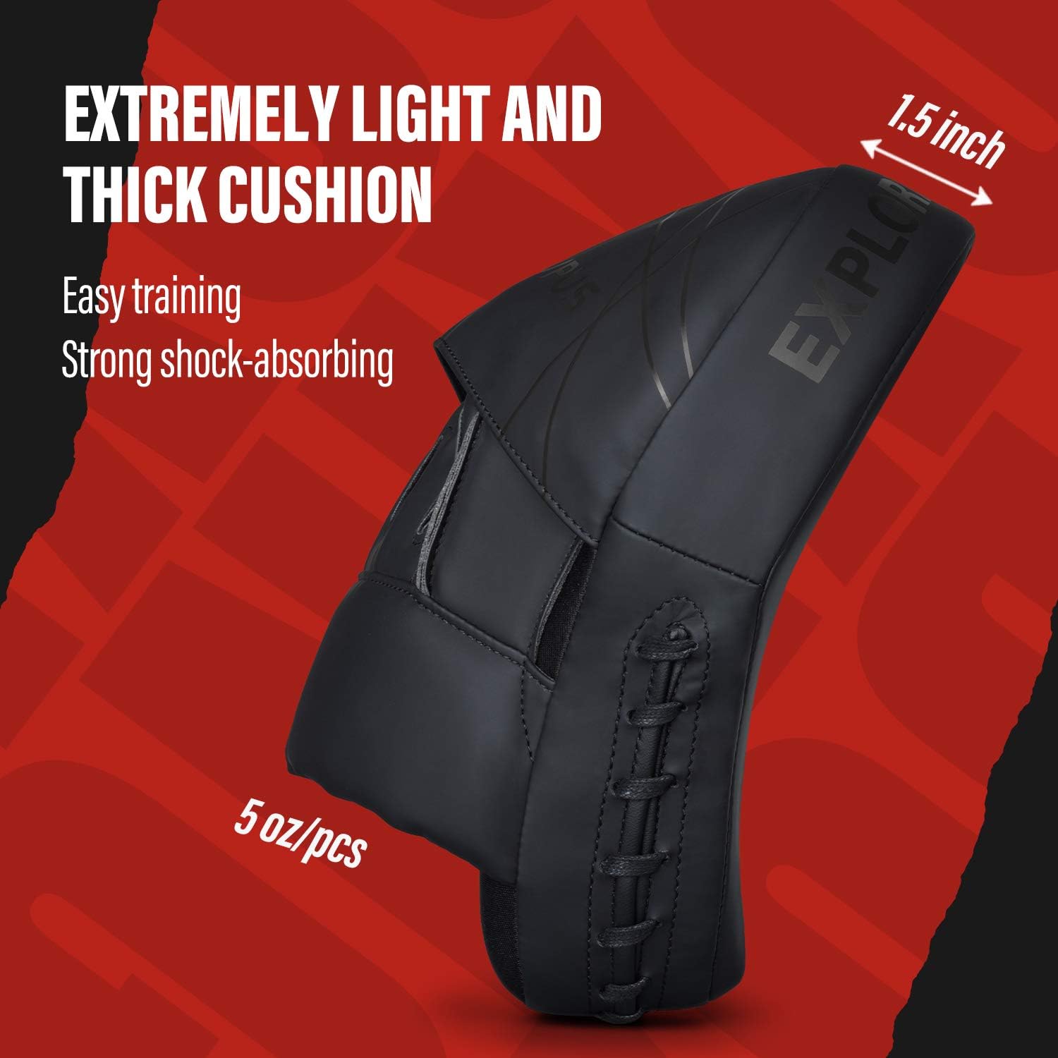 Liberlupus Boxing Focus Mitts for Training and Exercise Workout, Punching Mitts and Pads for Indoor Use, Thicken Padding Sparring Paddles for Kids Men Women, for Kickboxing Martial Arts Muay Thai MMA : Sports & Outdoors